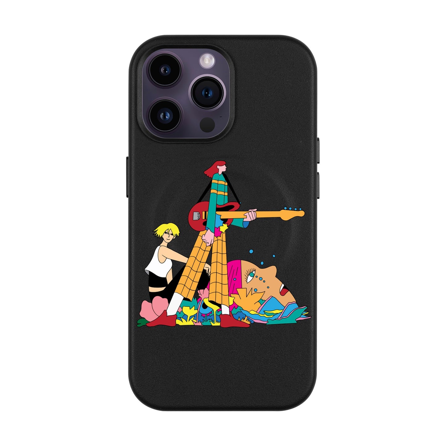 HER BAND-iPhone 14 Pro Max Leather Kılıf MagSafe Özellikli