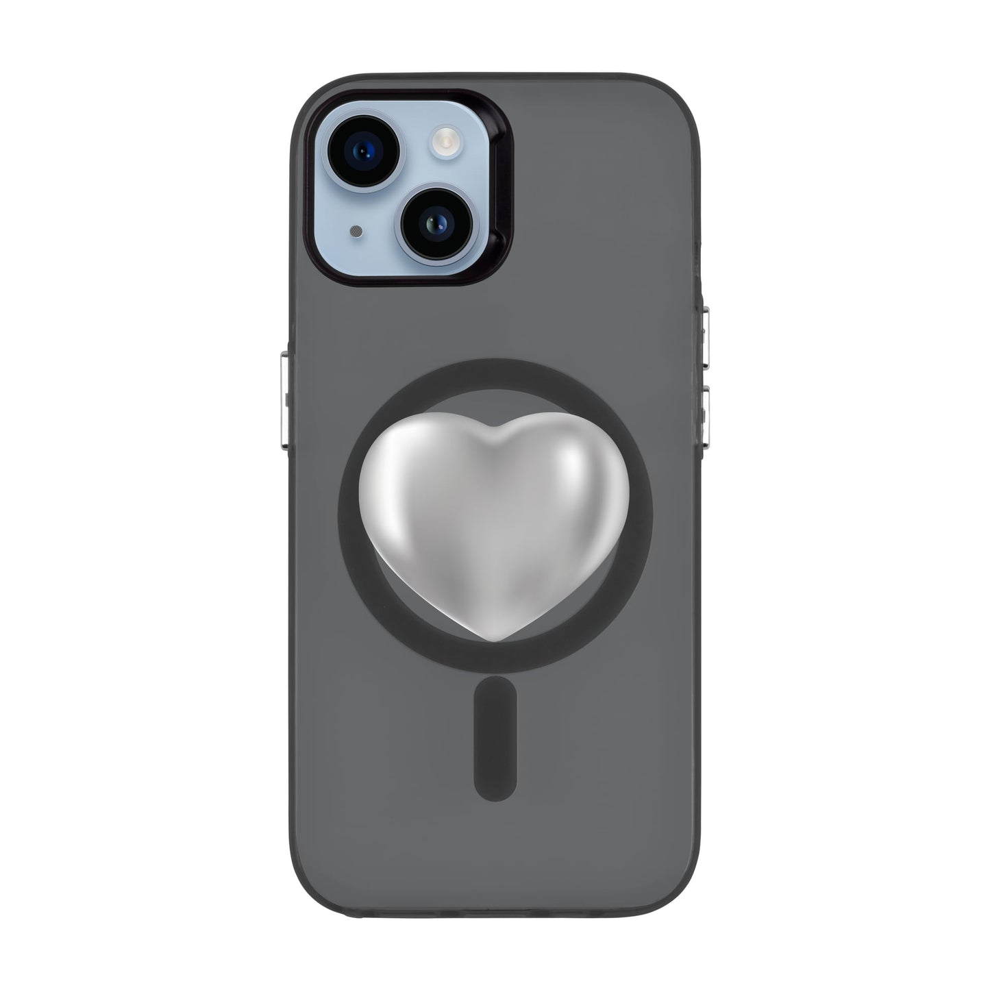 SILVER HEART-iPhone 14 Hold Kılıf MagSafe Özellikli