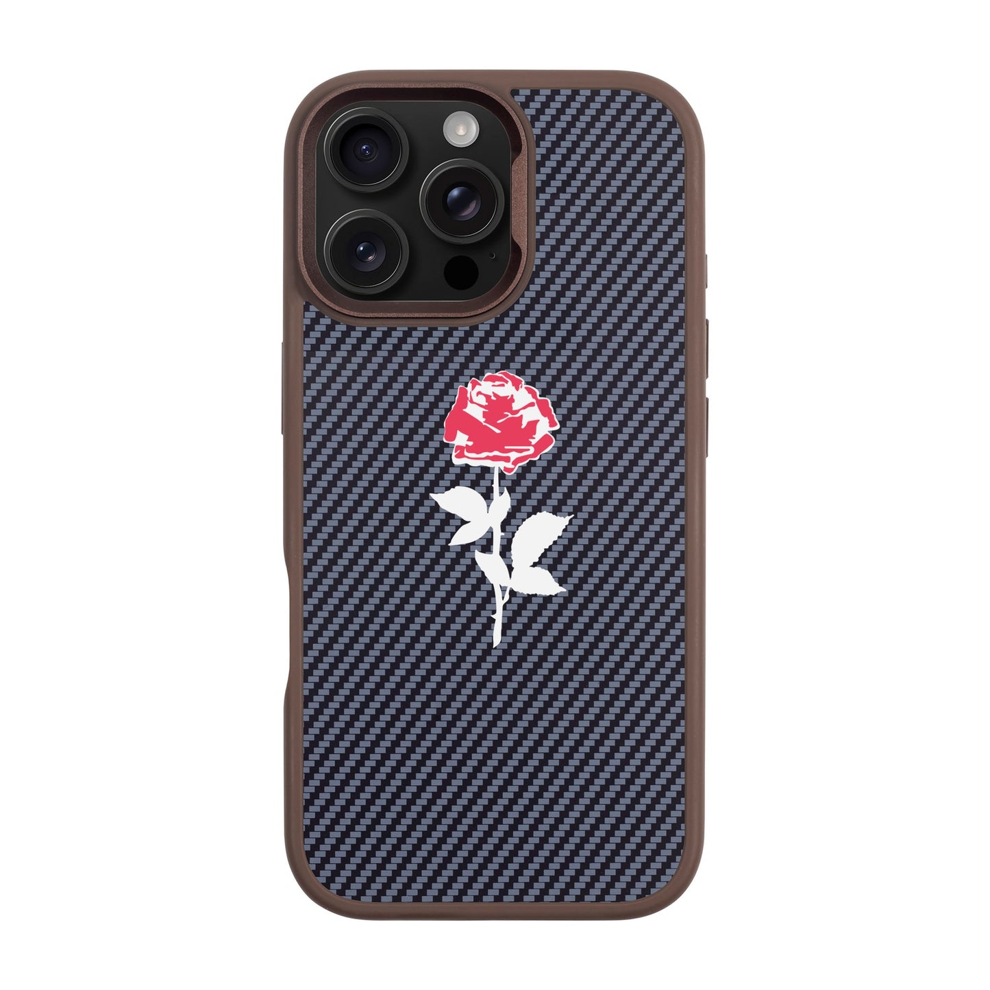 NATUREL ROSE-iPhone 16 Pro Max Plaid Kılıf MagSafe Özellikli