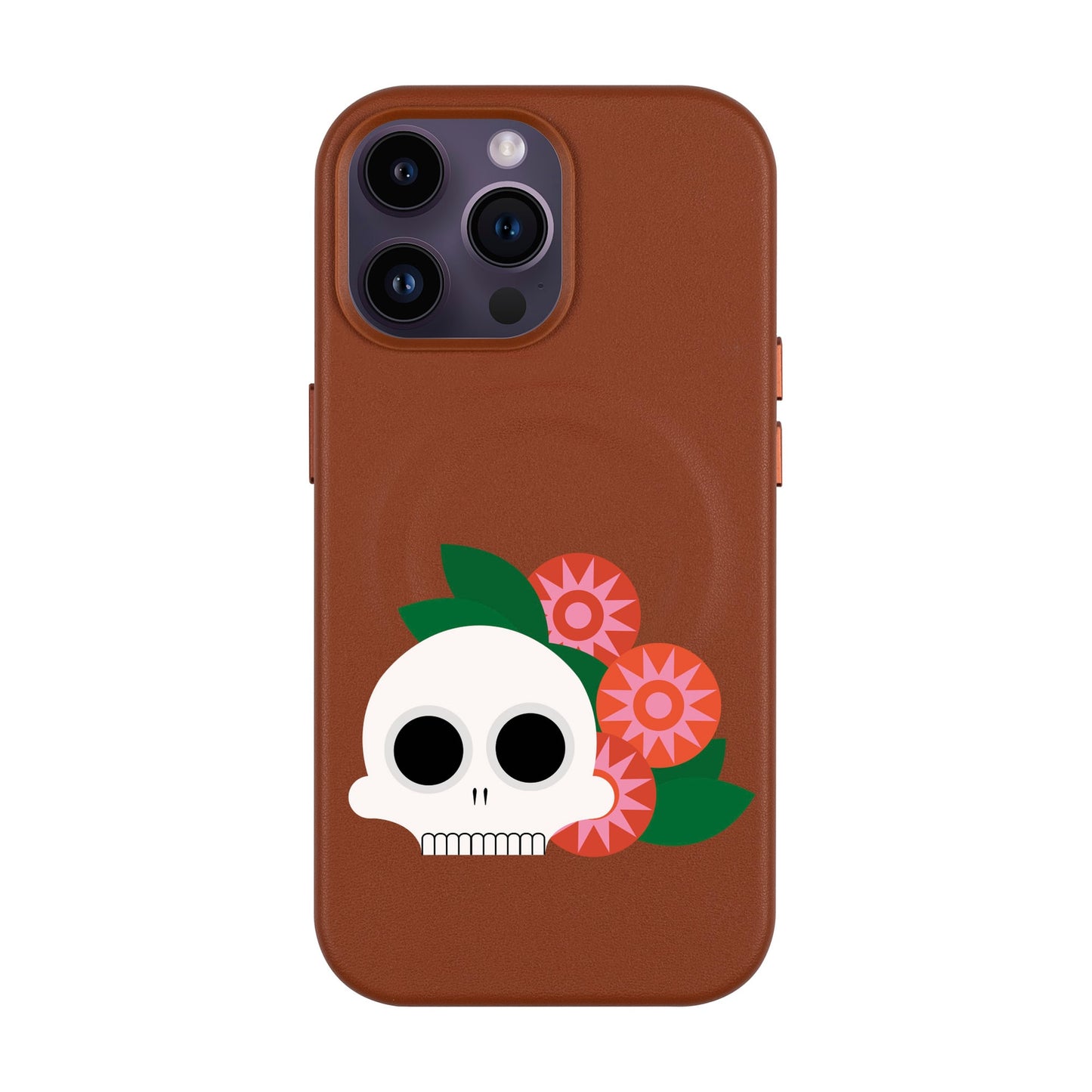 MEMENTO BLOOM-iPhone 14 Pro Max Leather Kılıf MagSafe Özellikli