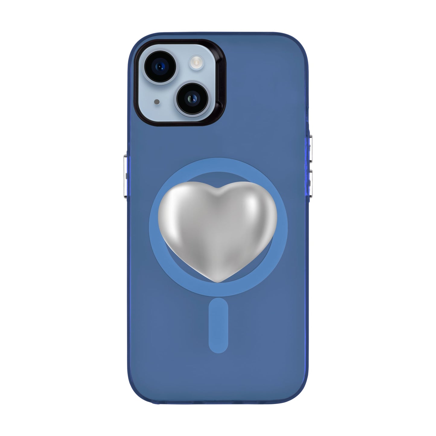 SILVER HEART-iPhone 14 Hold Kılıf MagSafe Özellikli