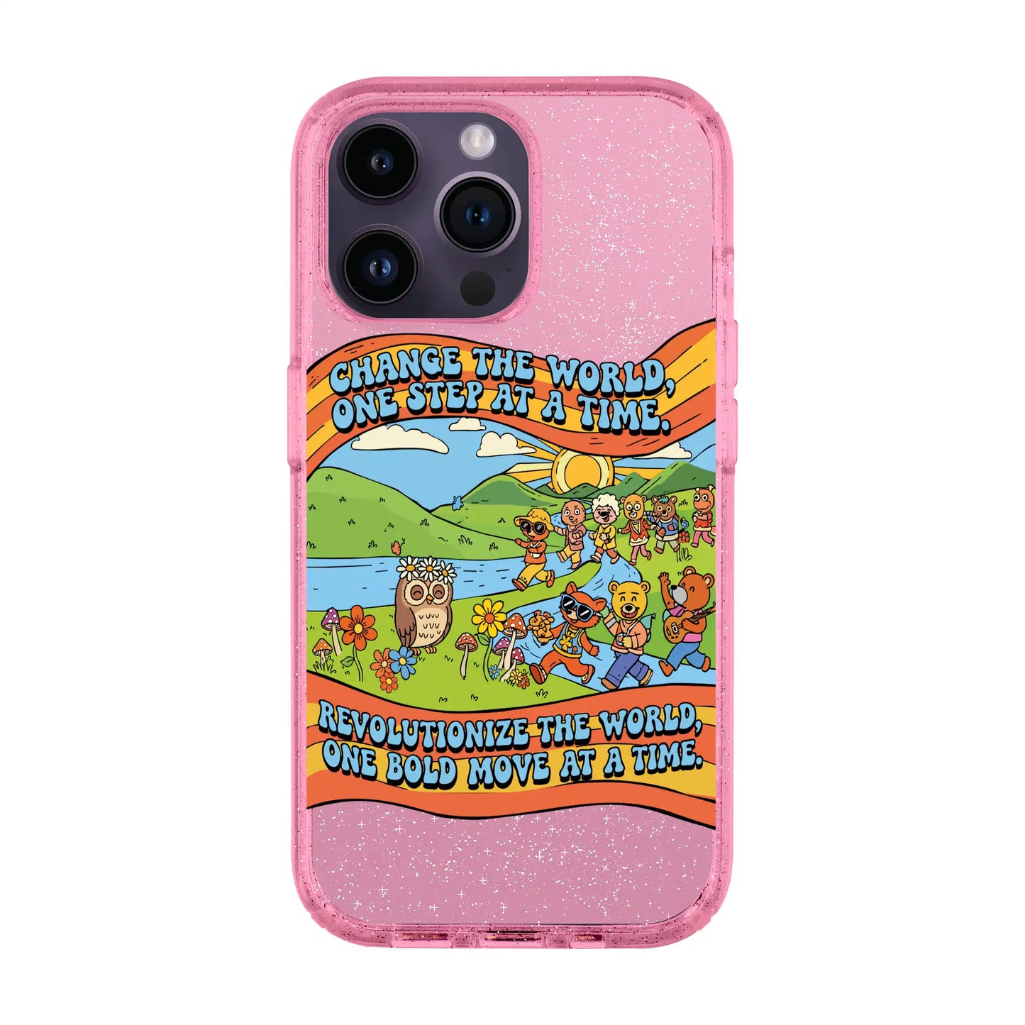 CHANGE THE WORLD-iPhone 14 Pro Max Shiny Kılıf MagSafe Özellikli