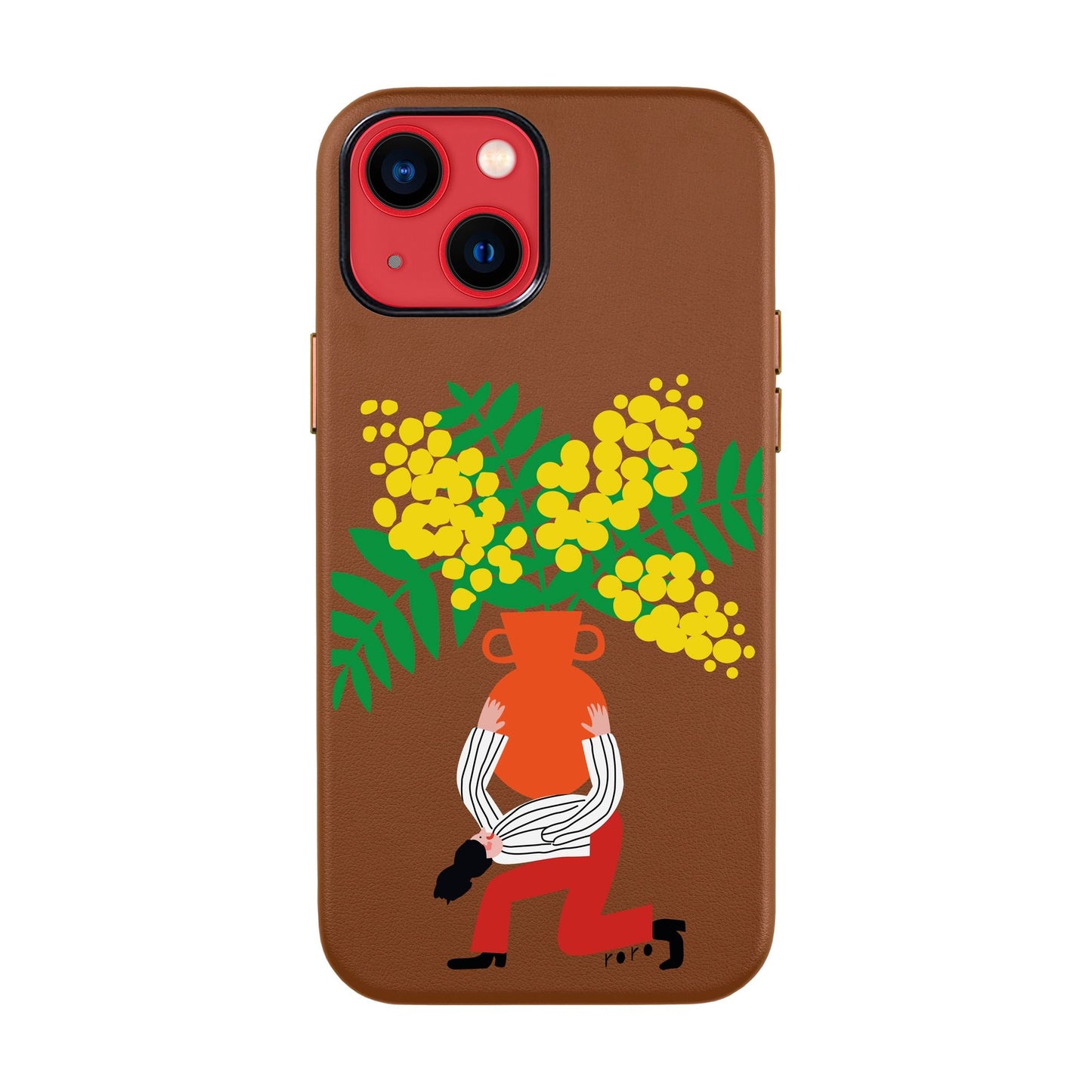 VASE-iPhone 14 Leather Kılıf