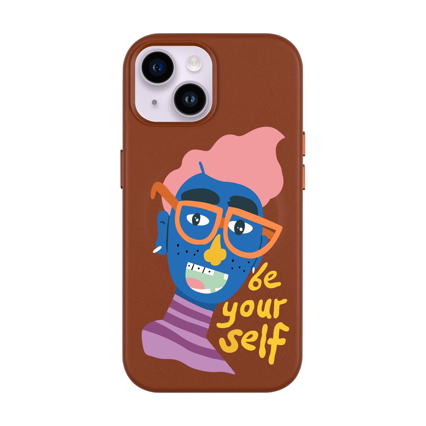 BE YOUR SELF-iPhone 13 Leather Kılıf MagSafe Özellikli