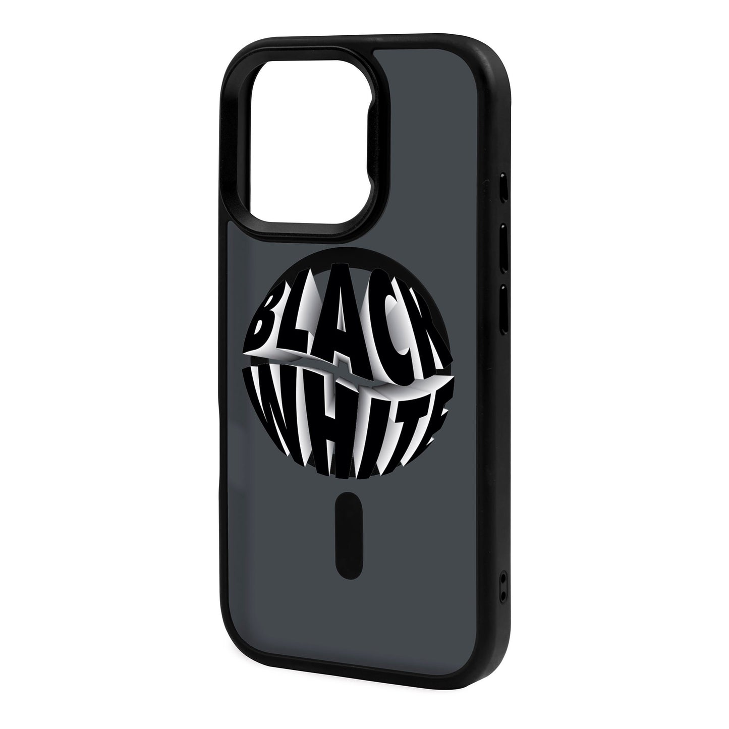BLACK WHITE-iPhone 16 Pro Max Rise Kılıf MagSafe Özellikli