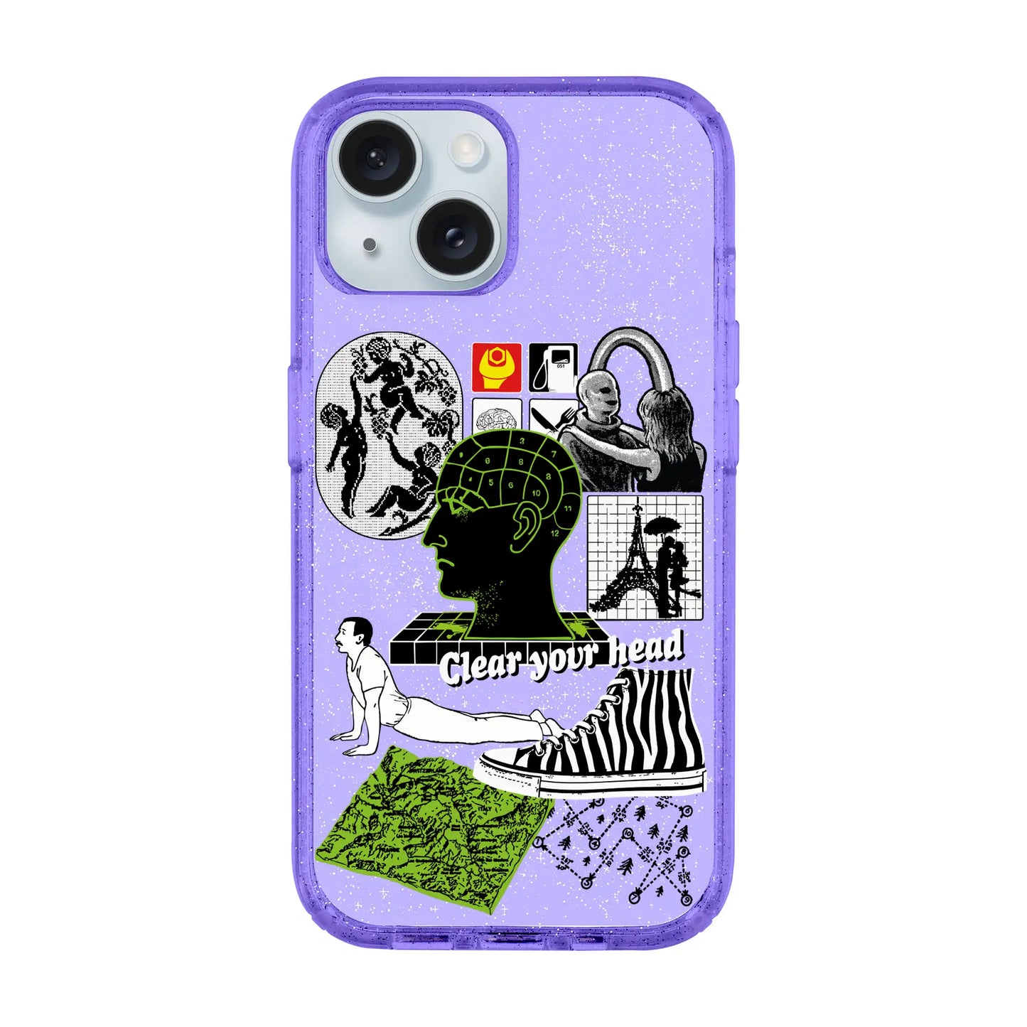 CLEAR YOUR HEAD-iPhone 15 Shiny Kılıf MagSafe Özellikli