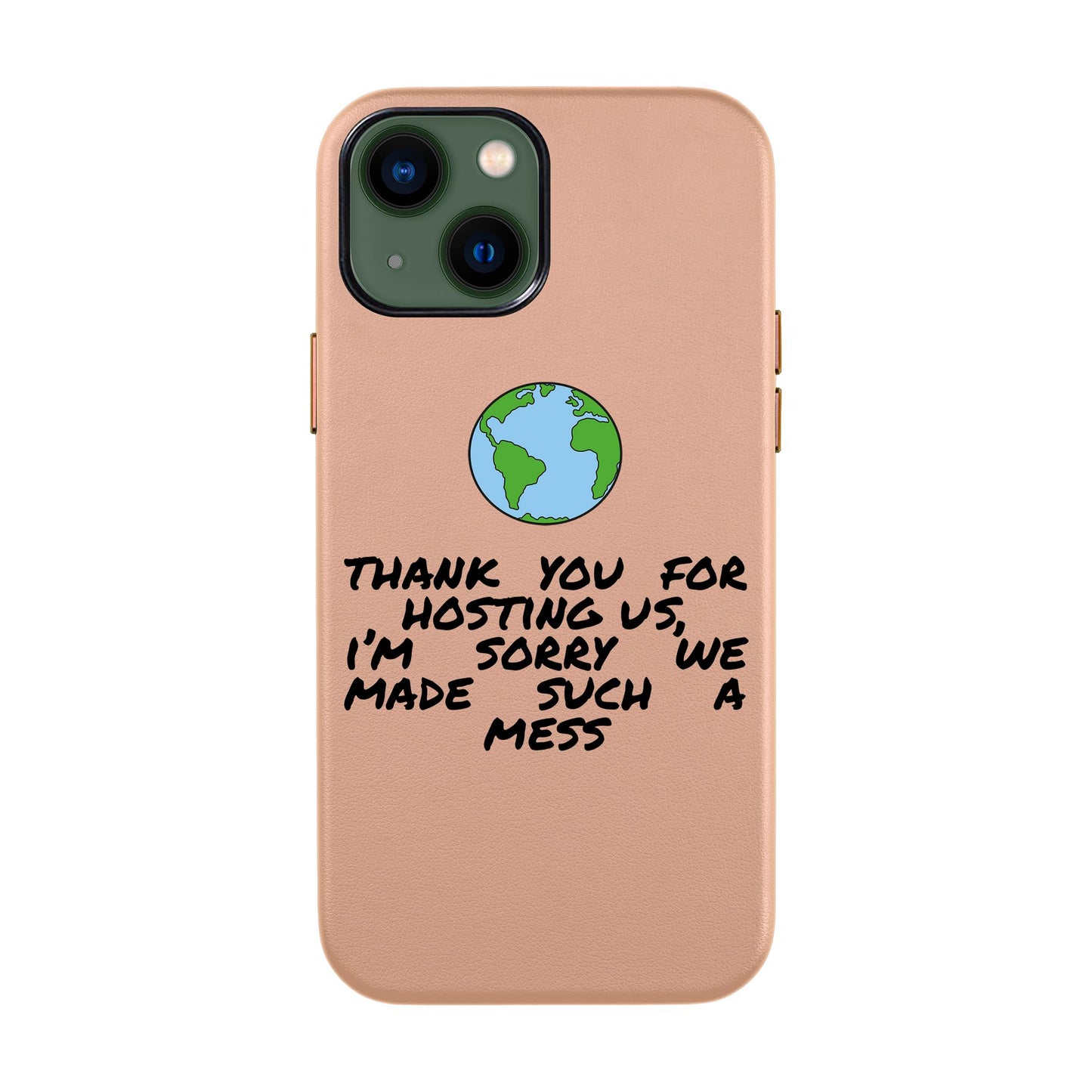 MESS-iPhone 14 Leather Kılıf
