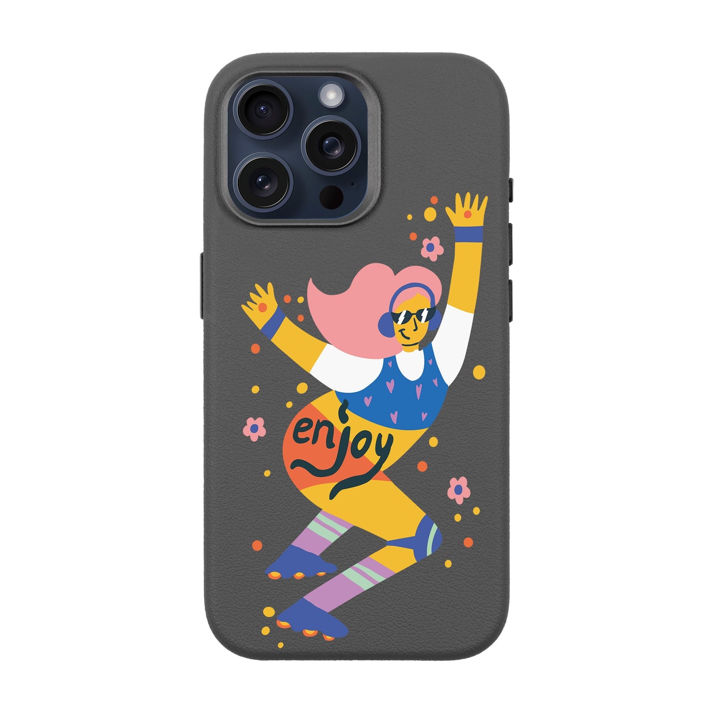 ENJOY-iPhone 15 Pro Max Leather Premium Kılıf MagSafe Özellikli