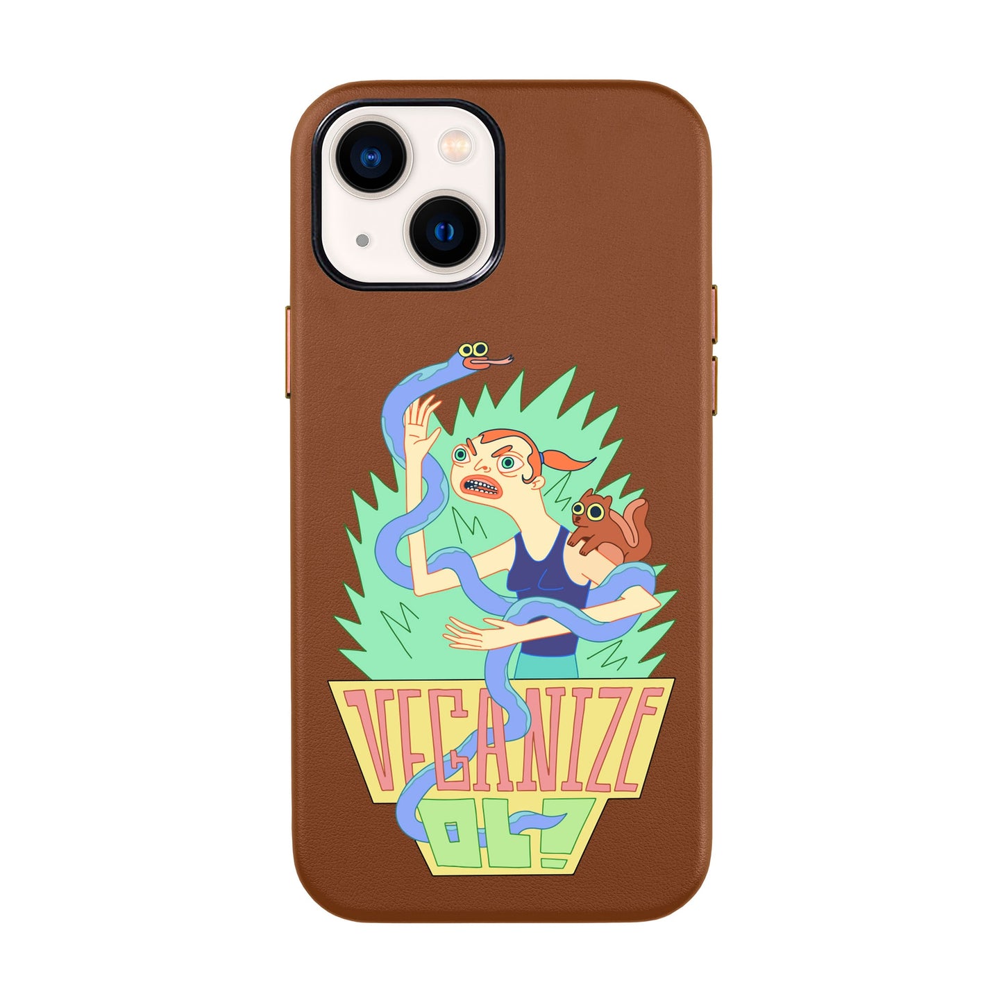 VEGANİZE-iPhone 14 Leather Kılıf