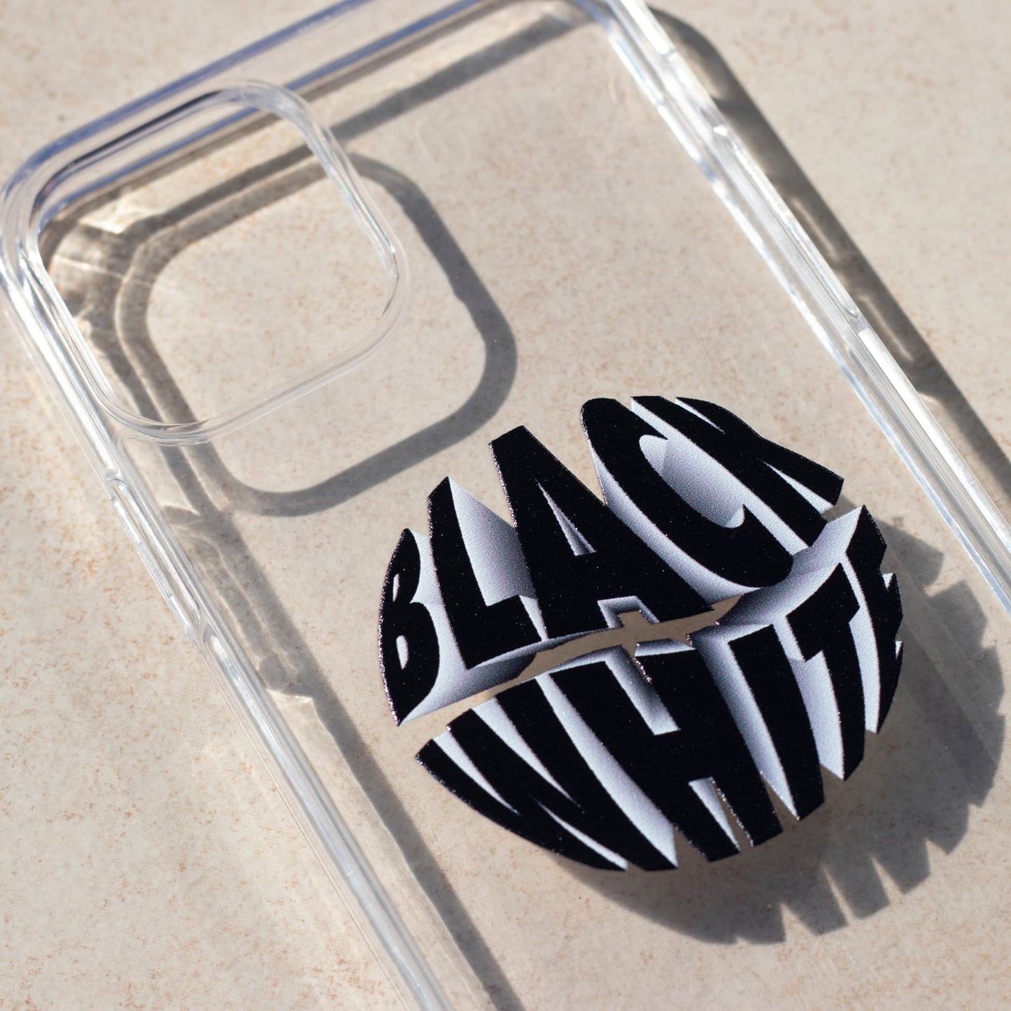 BLACK WHITE-iPhone 15 Pro Max Solid Kılıf