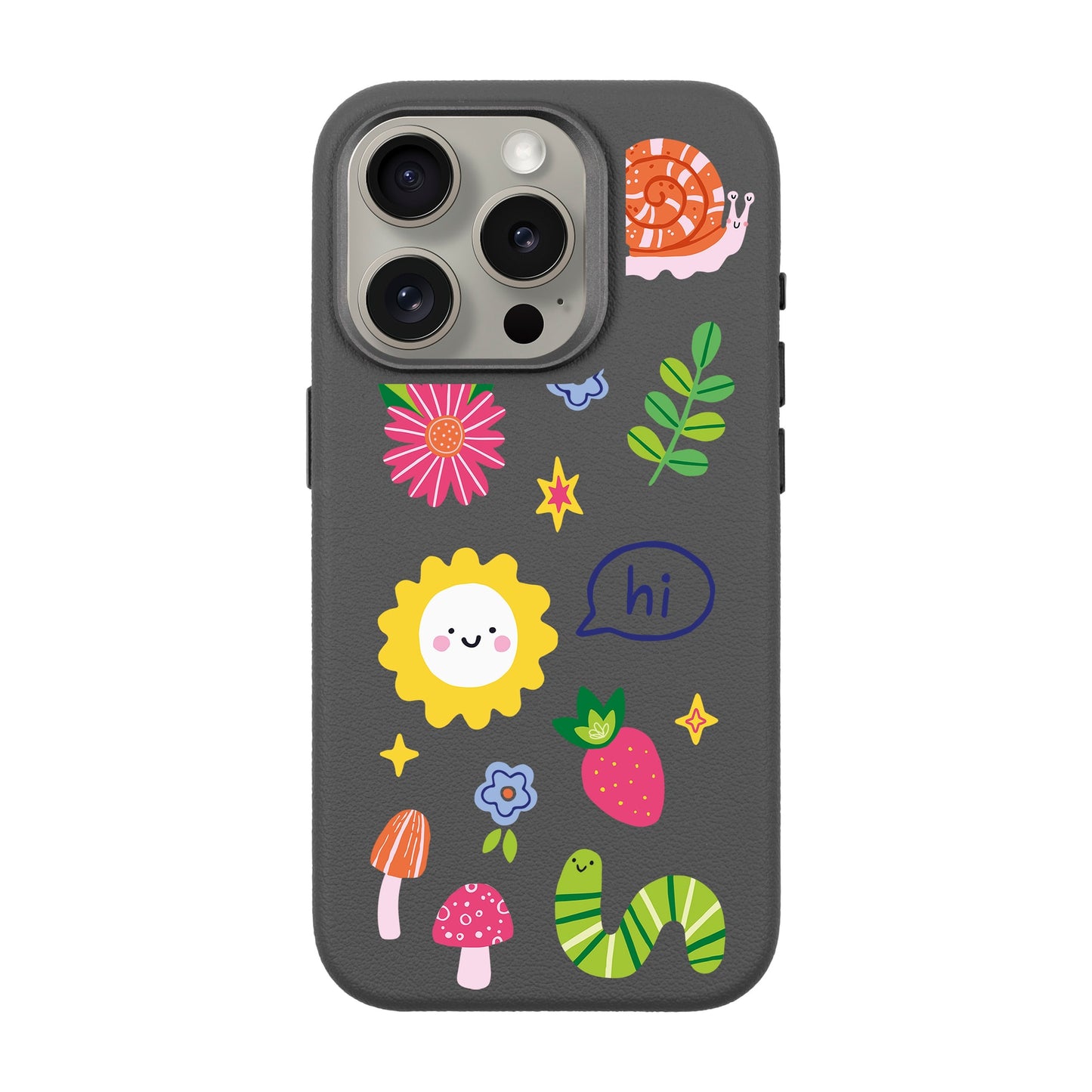 HELLO NATURE-iPhone 15 Pro Leather Premium Kılıf MagSafe Özellikli