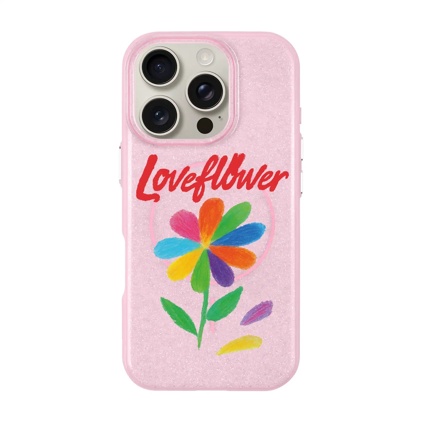 LOVE FLOWER-iPhone 16 Pro Radiant Kılıf MagSafe Özellikli