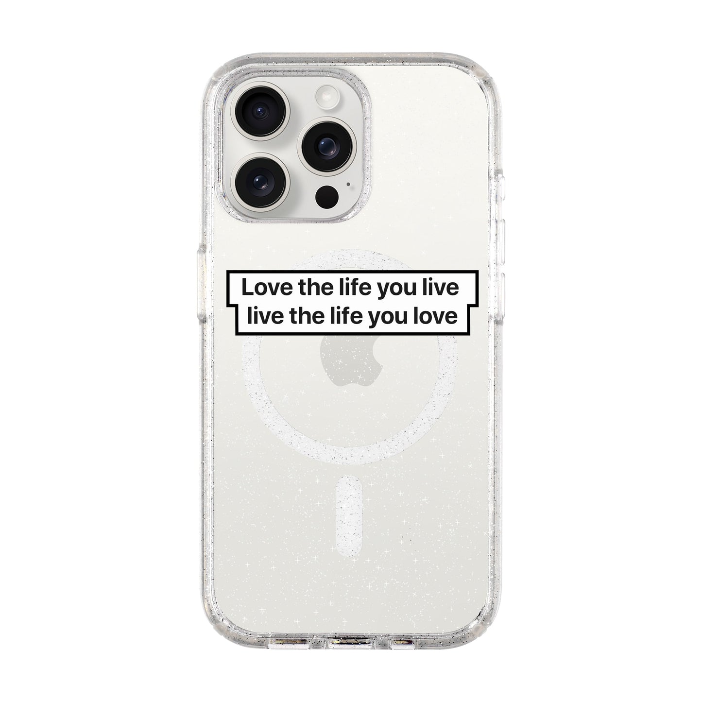 LOVE THE LIFE-iPhone 15 Pro Max Shiny Kılıf MagSafe Özellikli