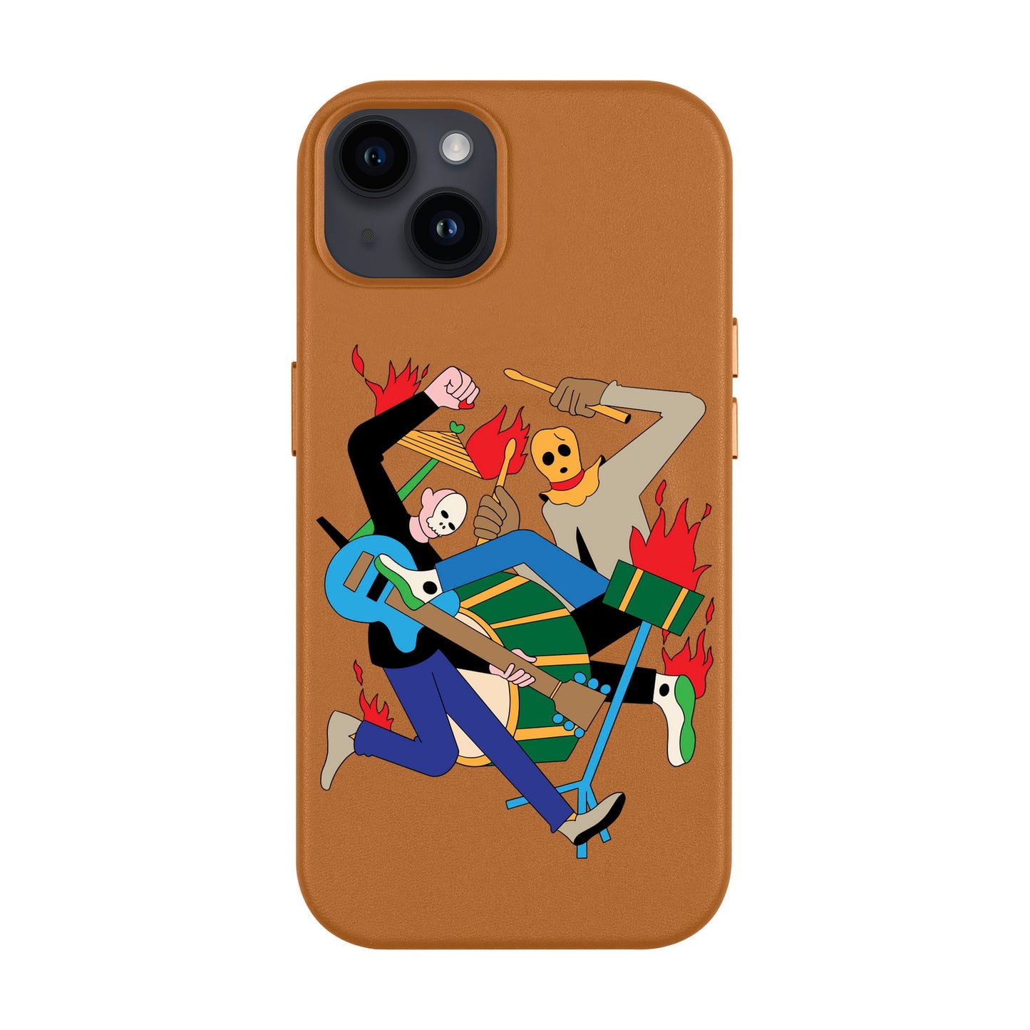 MONSTER MASH-iPhone 14 Plus Leather Kılıf MagSafe Özellikli