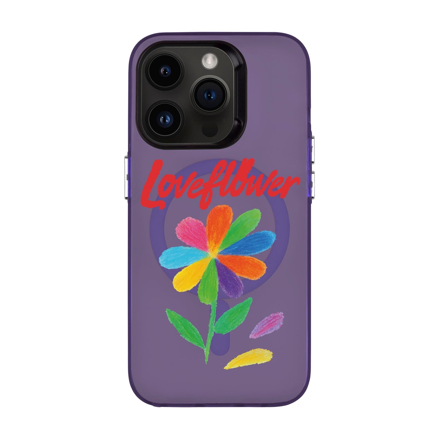 LOVE FLOWER-iPhone 13 Pro Hold Kılıf MagSafe Özellikli