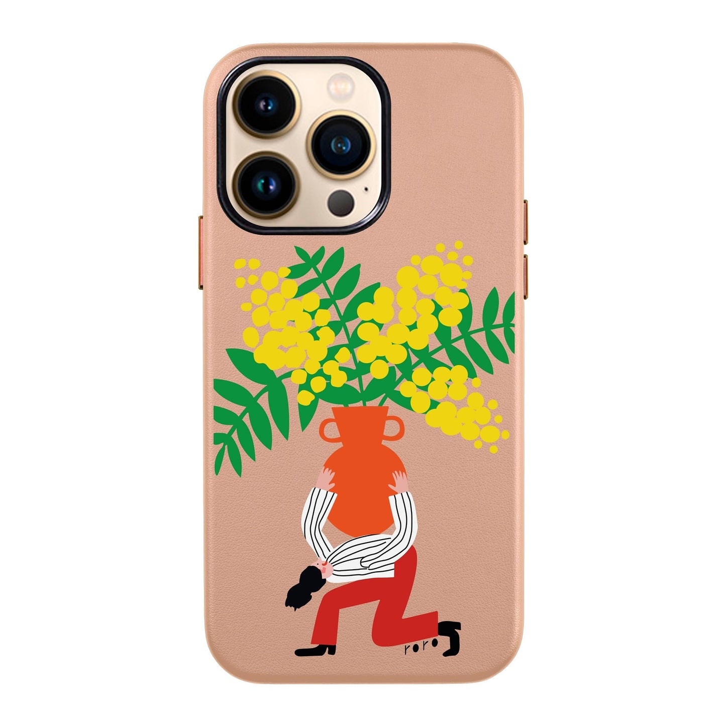 VASE-iPhone 13 Pro Max Leather Kılıf
