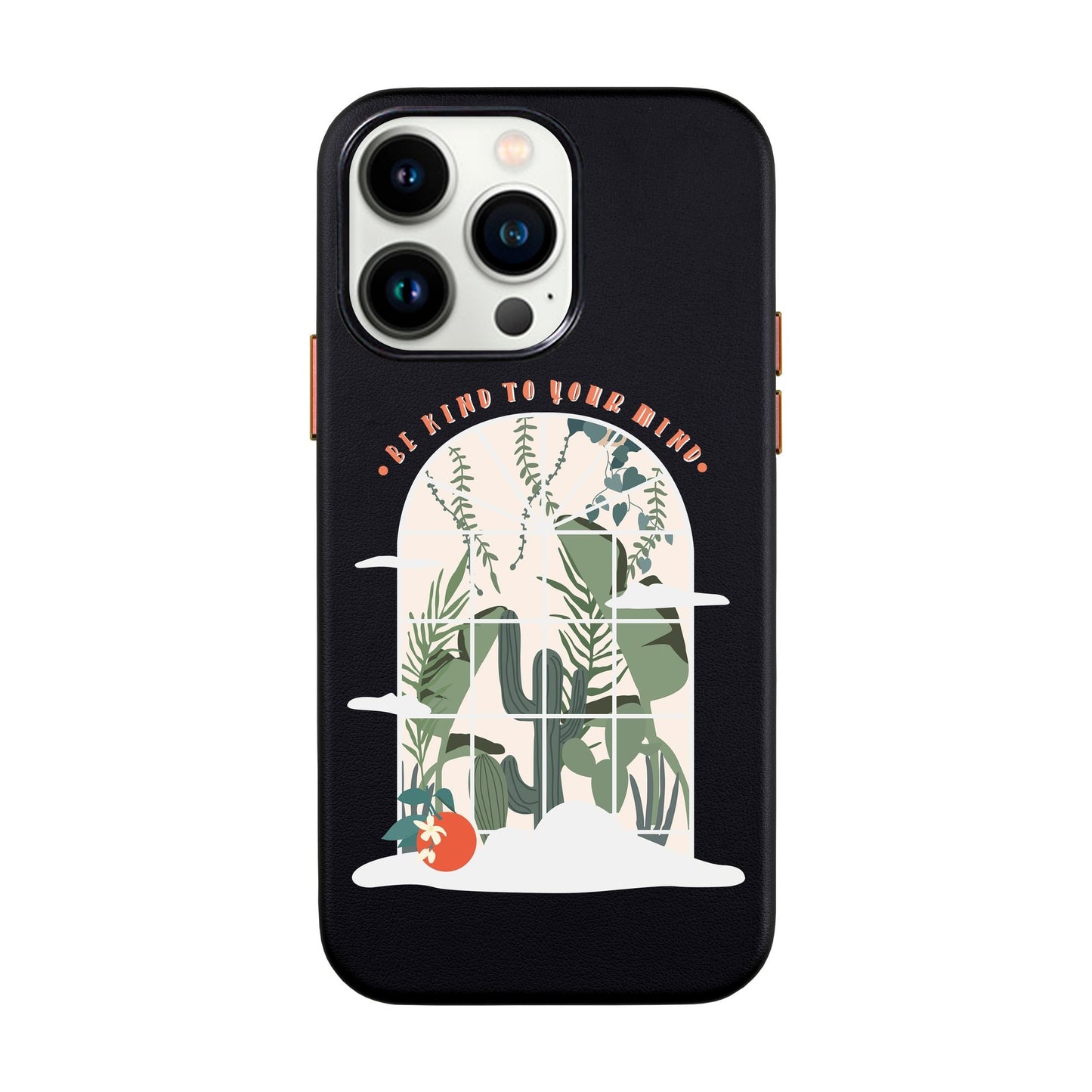 BE KIND-iPhone 14 Leather Kılıf