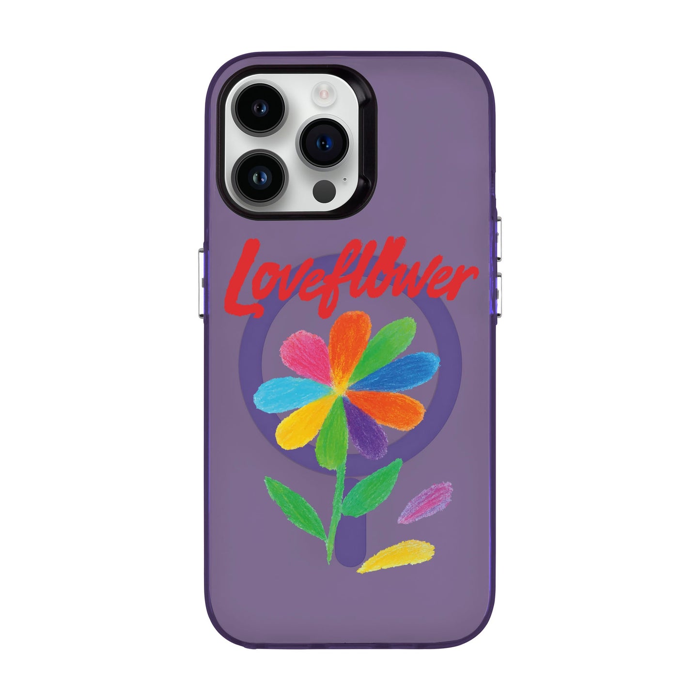 LOVE FLOWER-iPhone 12 Pro Max Hold Kılıf MagSafe Özellikli