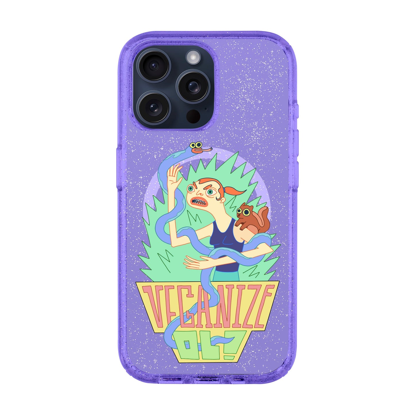 VEGANİZE-iPhone 15 Pro Max Shiny Kılıf MagSafe Özellikli
