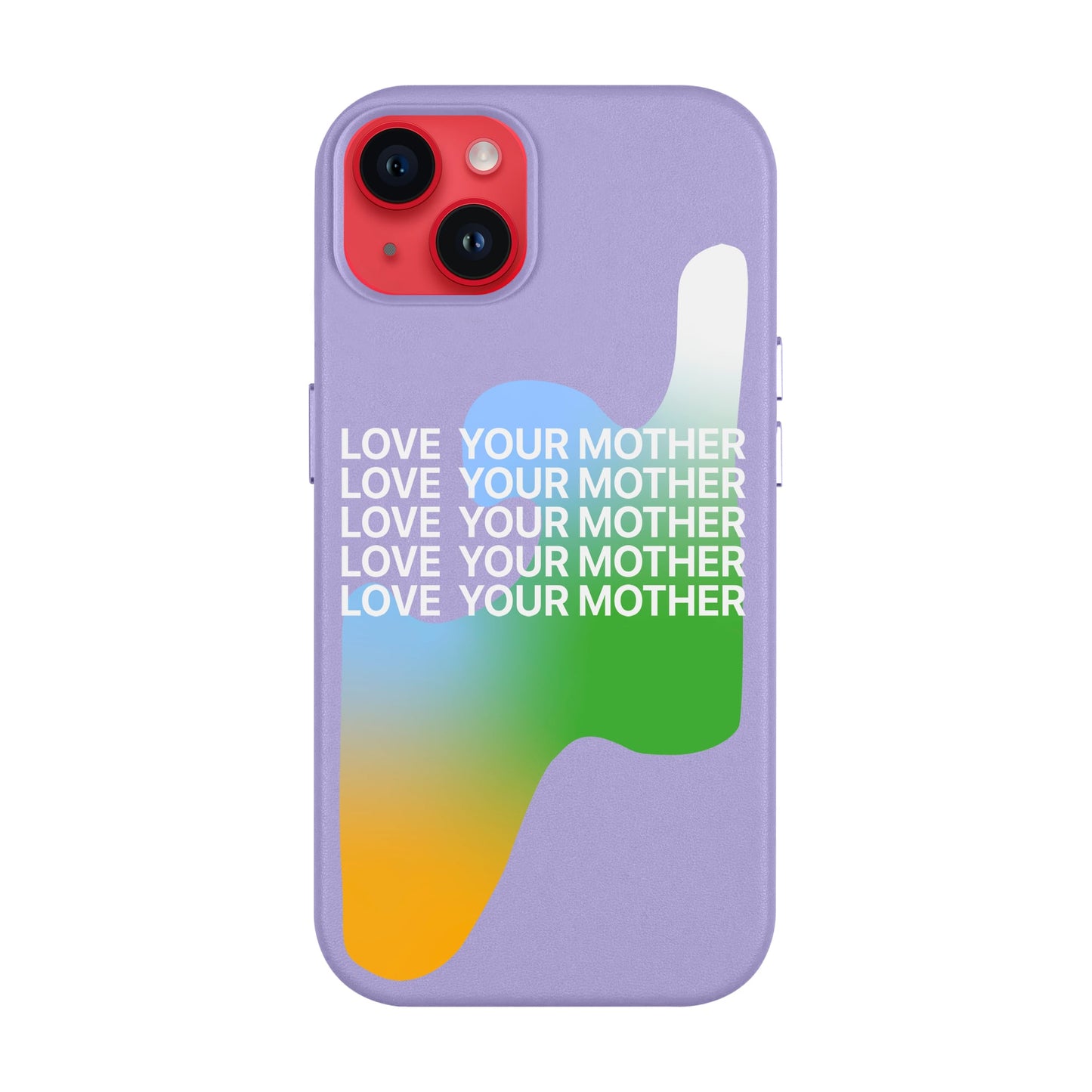 LOVE YOUR MOTHER-iPhone 14 Plus Leather Kılıf MagSafe Özellikli