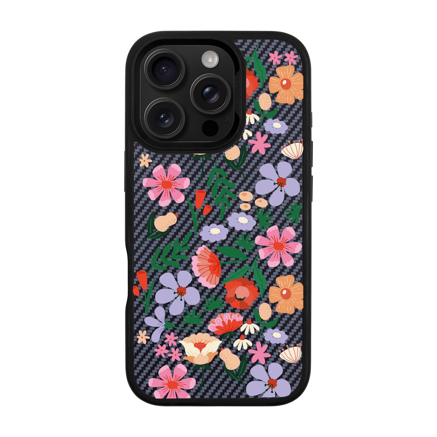 GRACIOUS-iPhone 16 Pro Plaid Kılıf MagSafe Özellikli