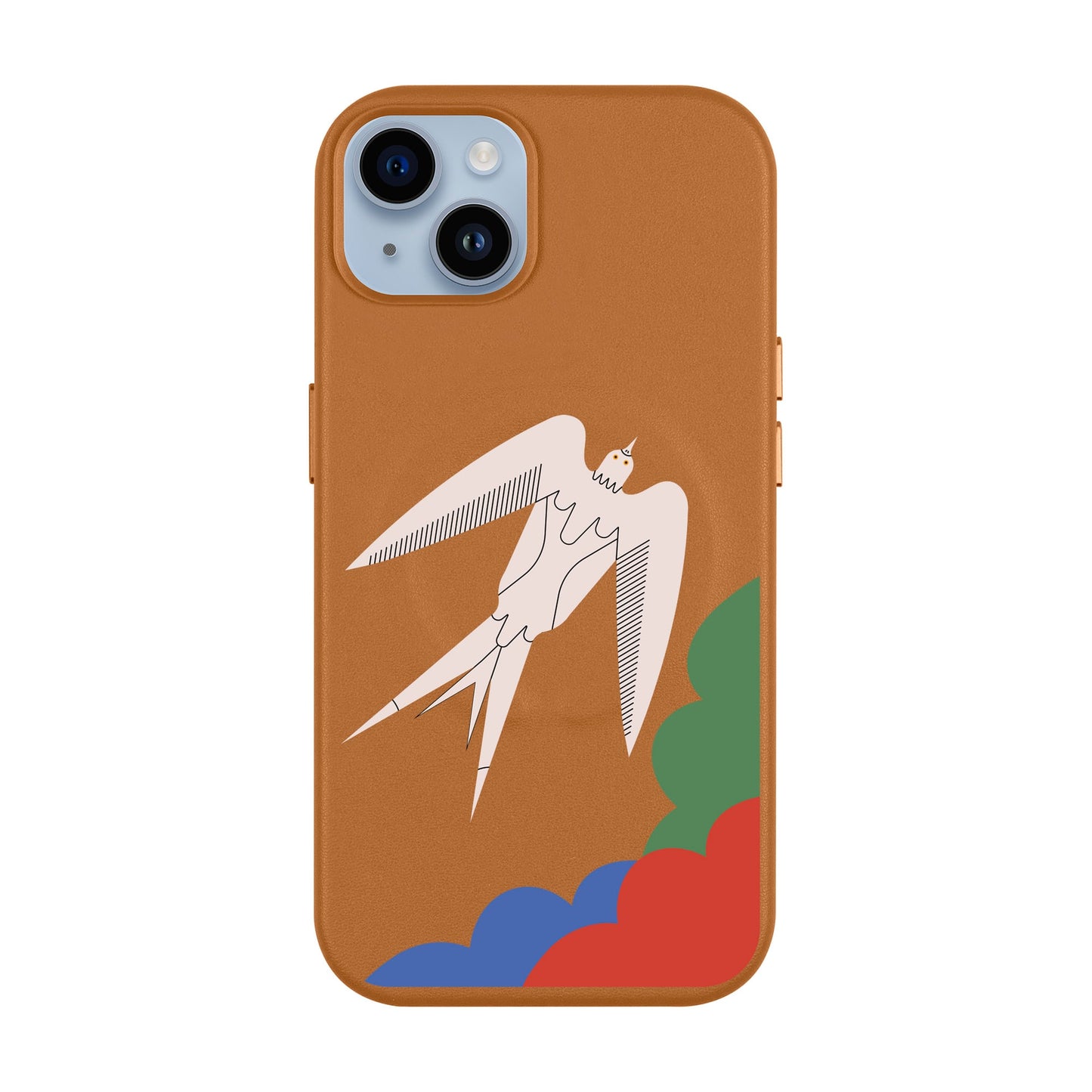 L’OISEAU LIBRE-iPhone 14 Plus Leather Kılıf MagSafe Özellikli