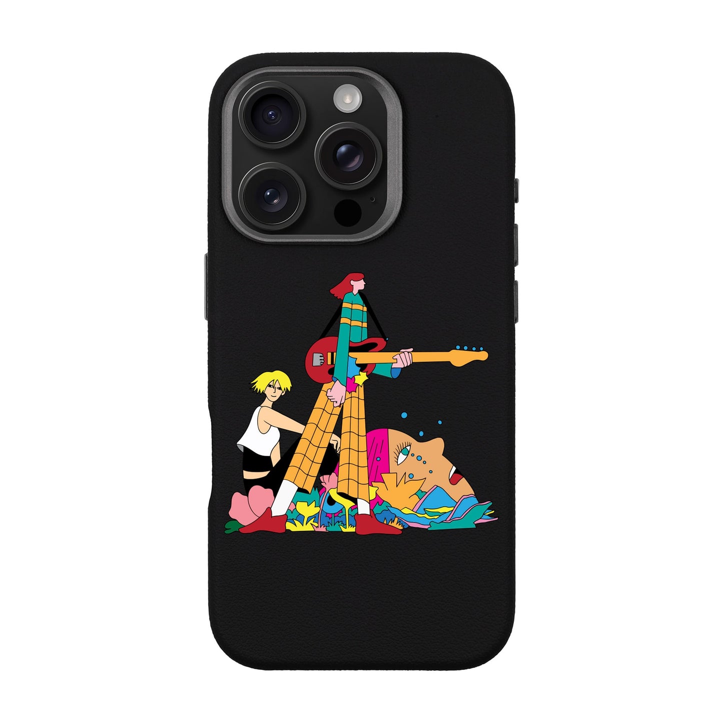 HER BAND-iPhone 16 Pro Leather Premium Kılıf MagSafe Özellikli