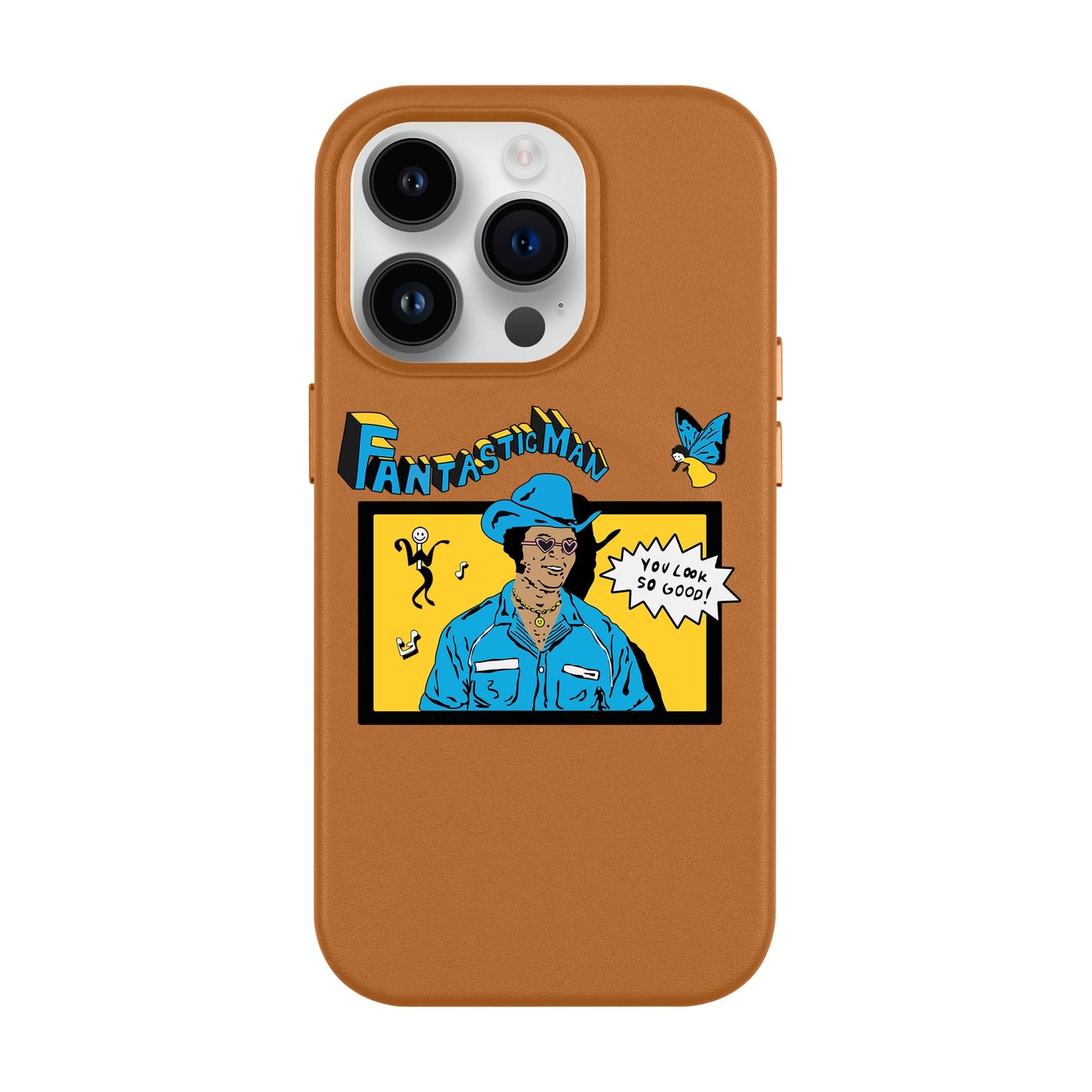 FANTASTIC MAN-iPhone 14 Pro Max Leather Kılıf MagSafe Özellikli