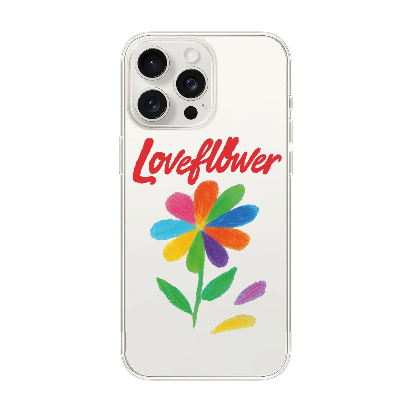 LOVE FLOWER-iPhone 15 Pro Max Solid Kılıf