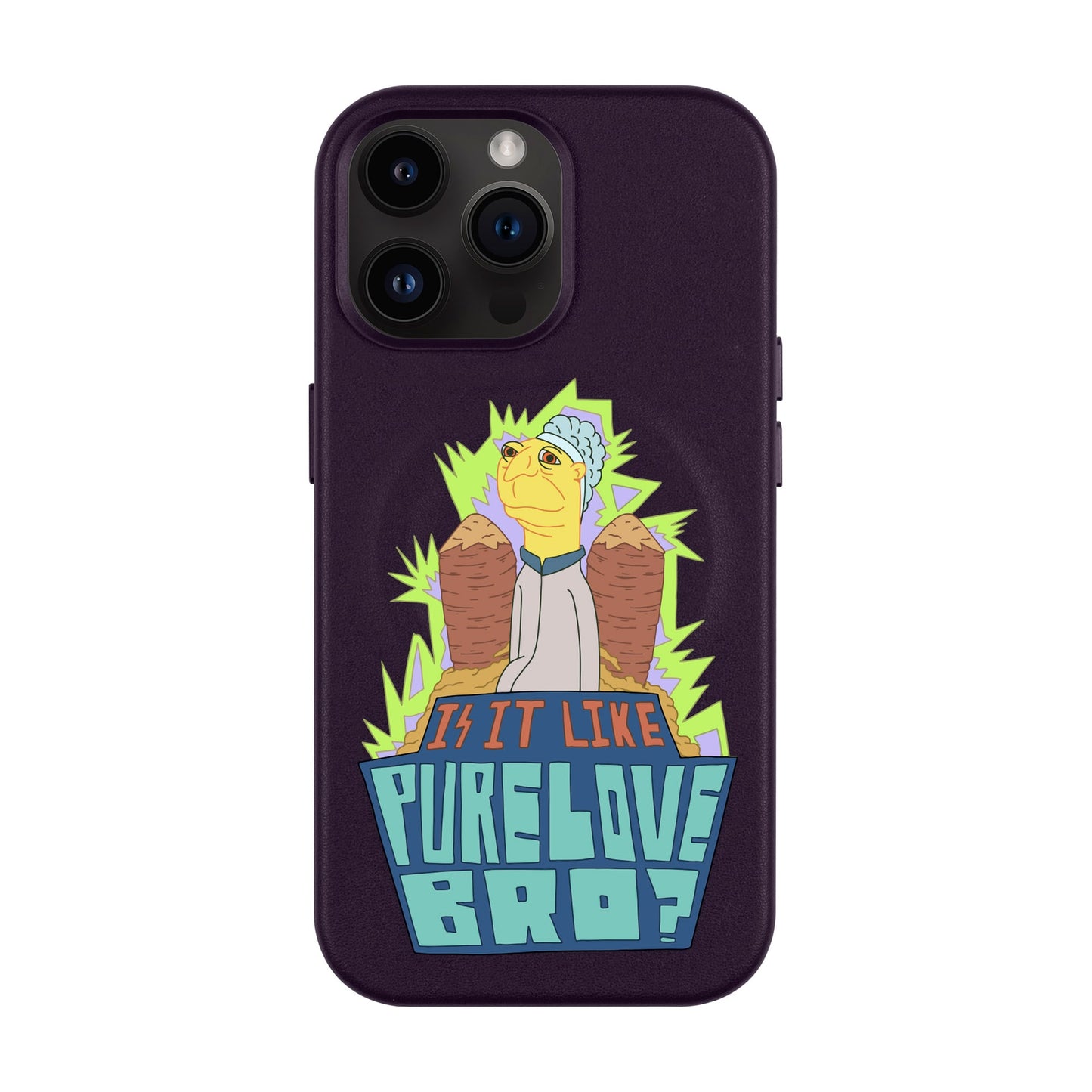 PURE LOVE-iPhone 14 Pro Max Leather Kılıf MagSafe Özellikli