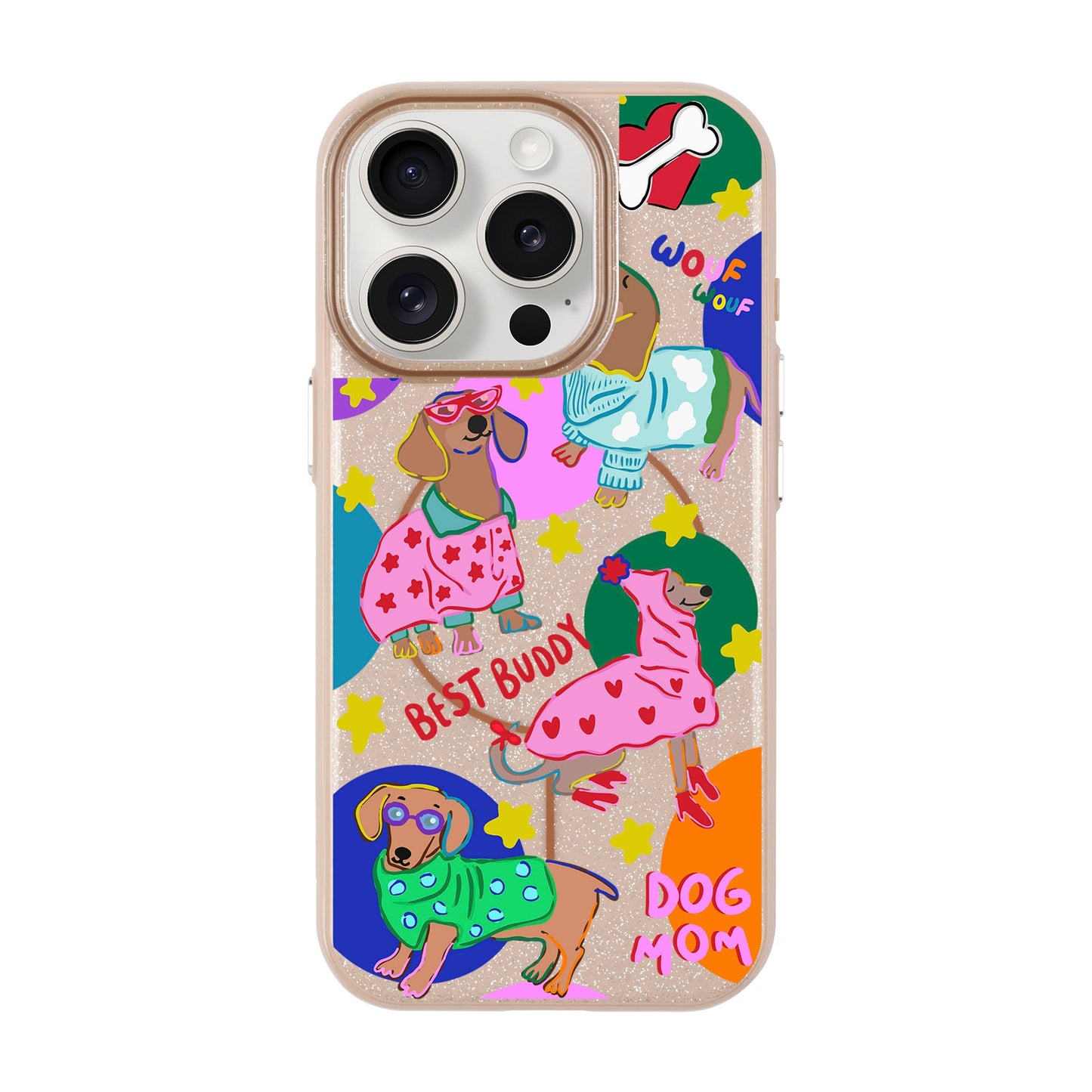 DOG MOM-iPhone 15 Pro Radiant Kılıf MagSafe Özellikli