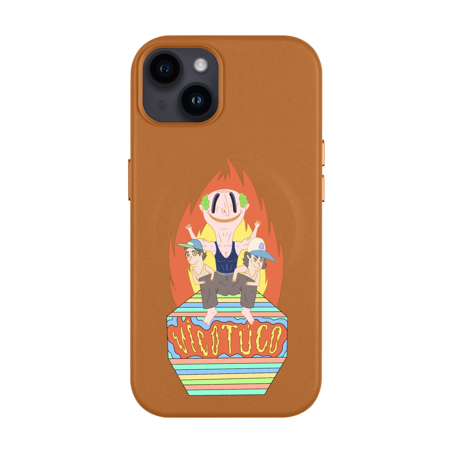 VİCOTÜCO ADAM-iPhone 14 Plus Leather Kılıf MagSafe Özellikli