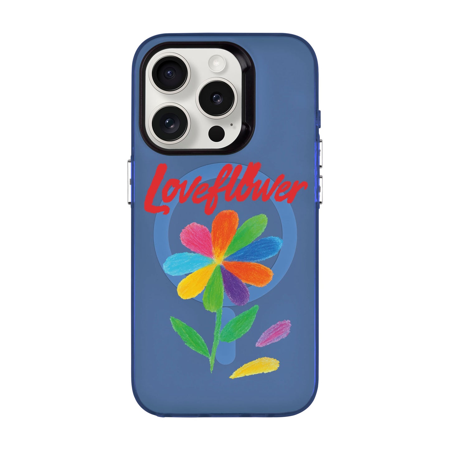 LOVE FLOWER-iPhone 15 Pro Hold Kılıf MagSafe Özellikli