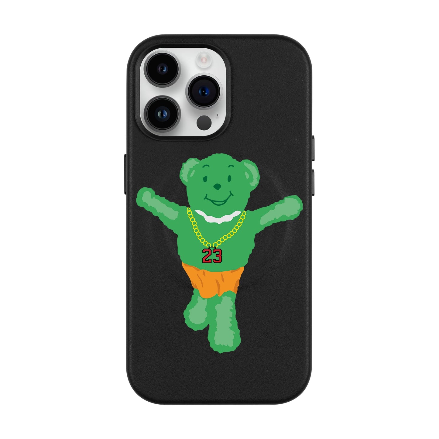 GREEN BEAR-iPhone 14 Pro Max Leather Kılıf MagSafe Özellikli