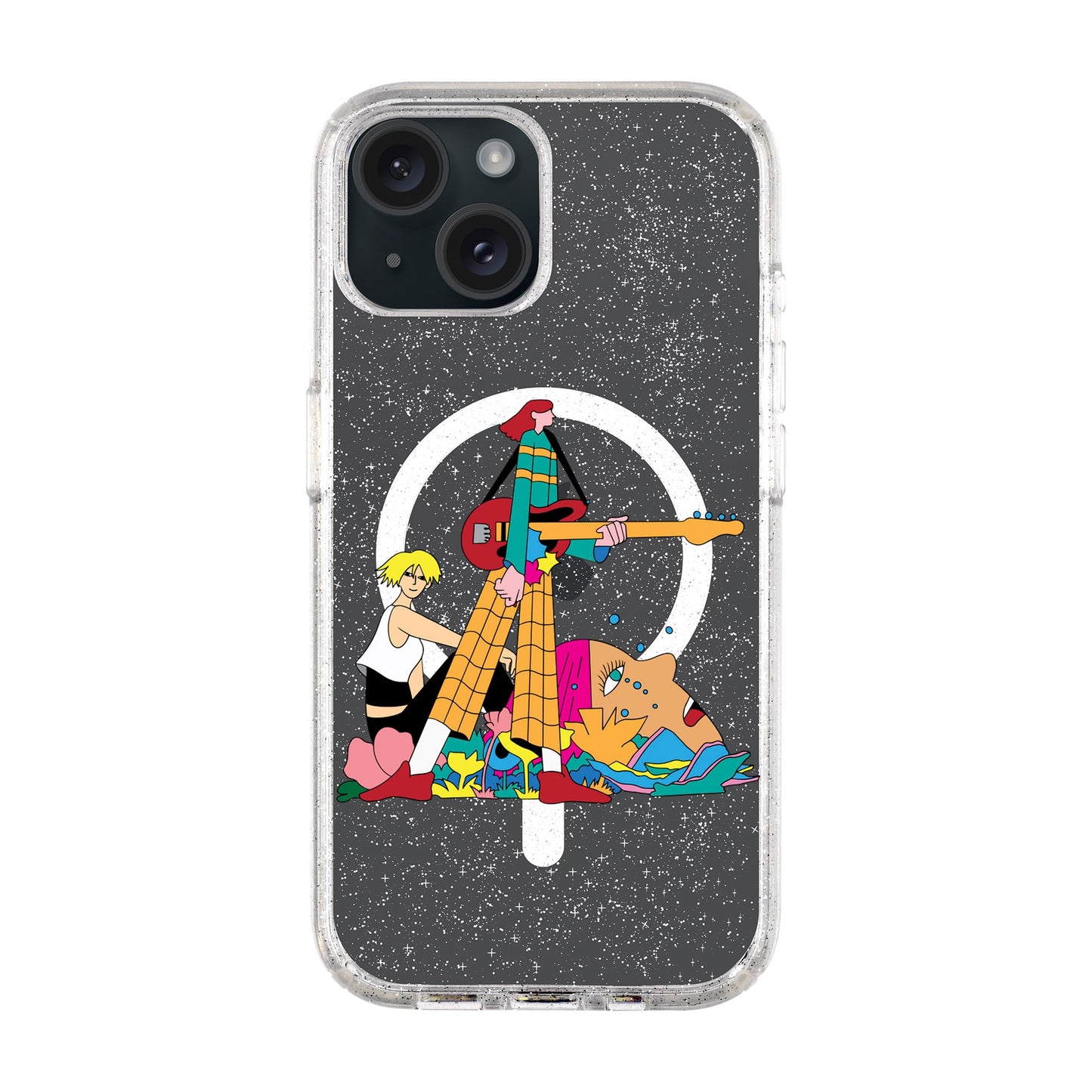 HER BAND-iPhone 15 Plus Shiny Kılıf MagSafe Özellikli