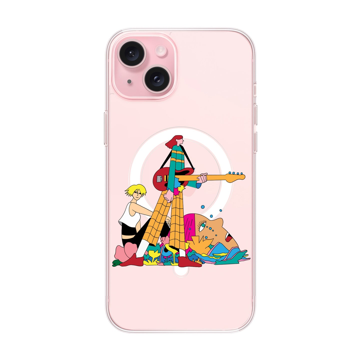 HER BAND-iPhone 15 Plus Solid Kılıf MagSafe Özellikli