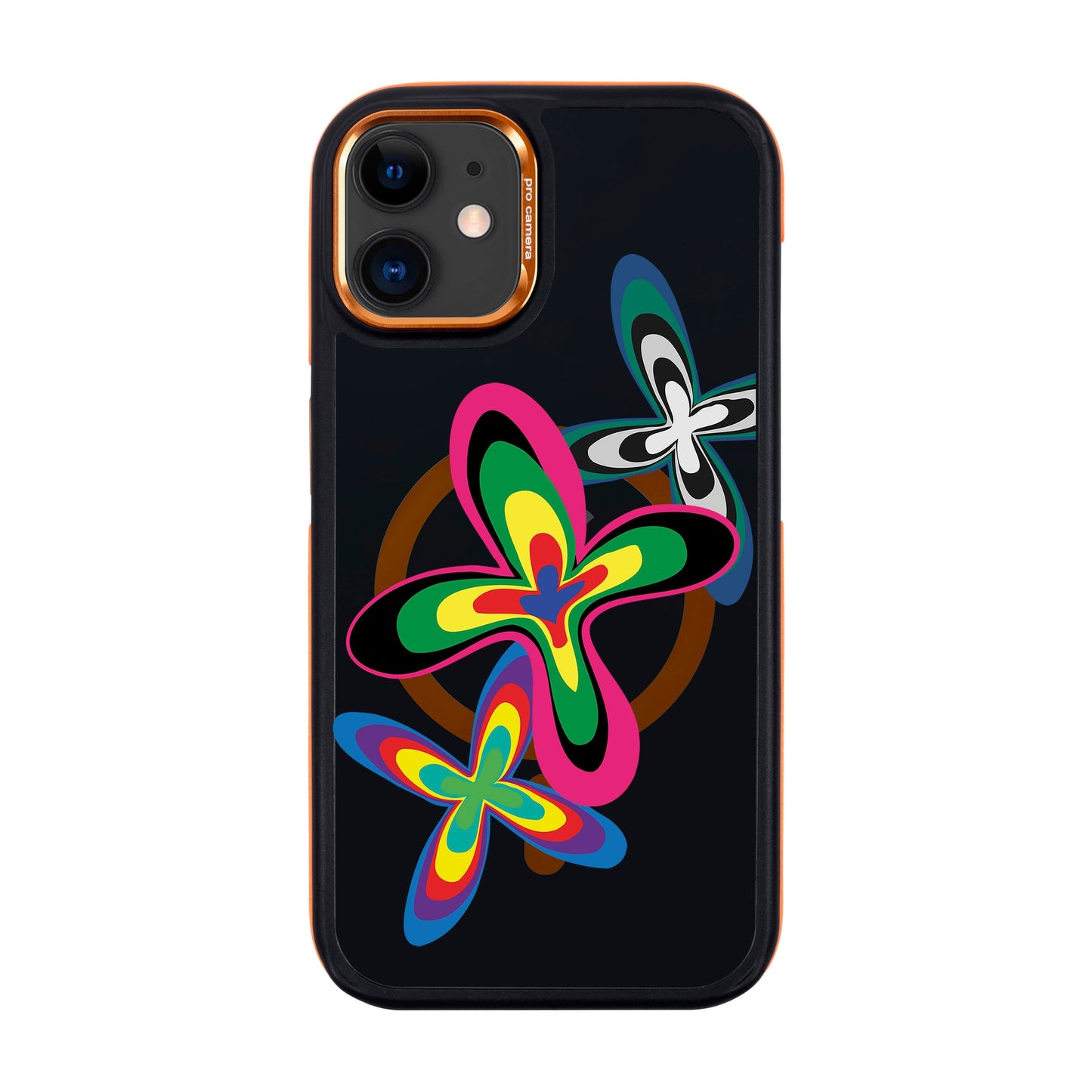 COLOR FLOWER-iPhone 11 Dark Kılıf MagSafe Özellikli