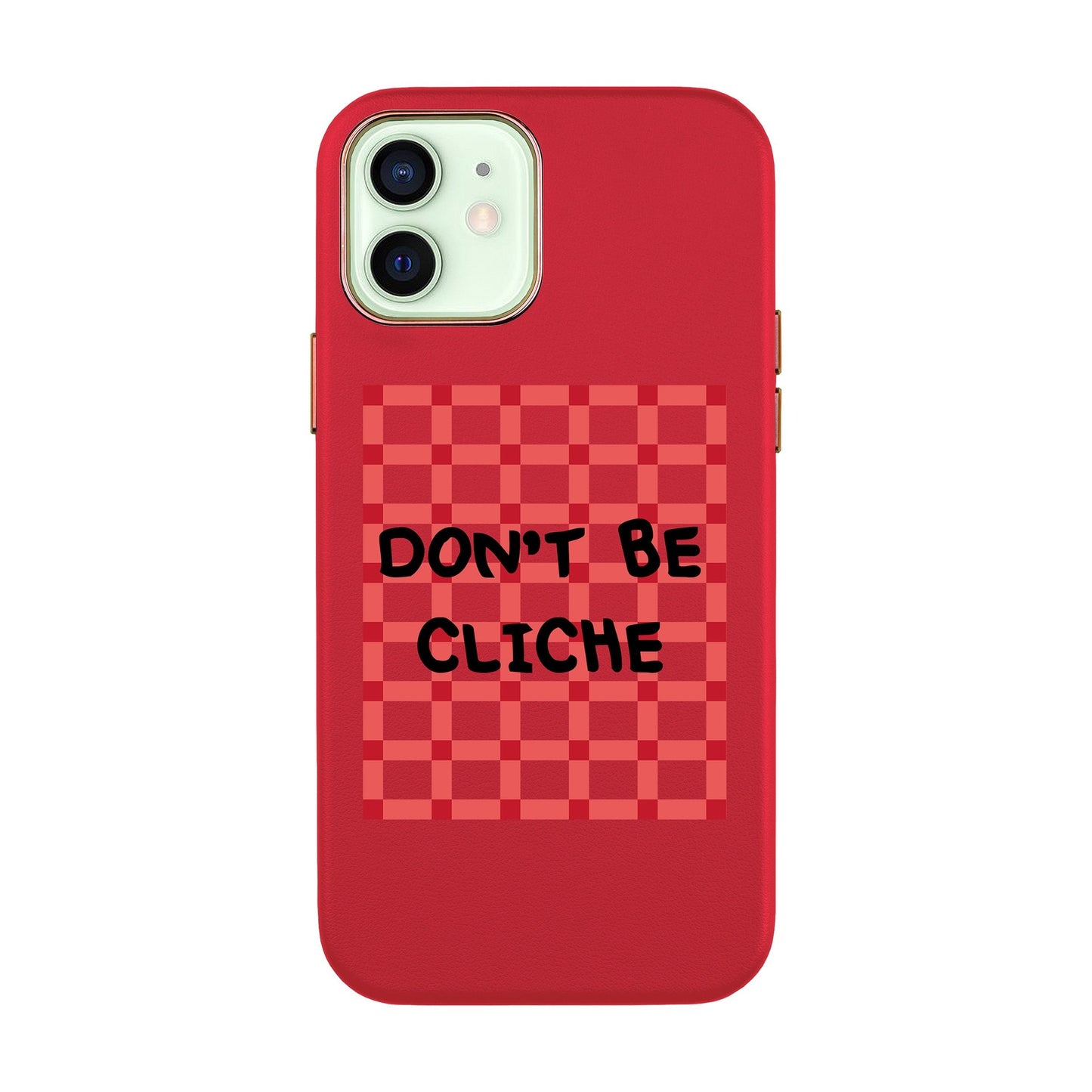 DON'T BE CLICHE-iPhone Xs Max Leather Kılıf