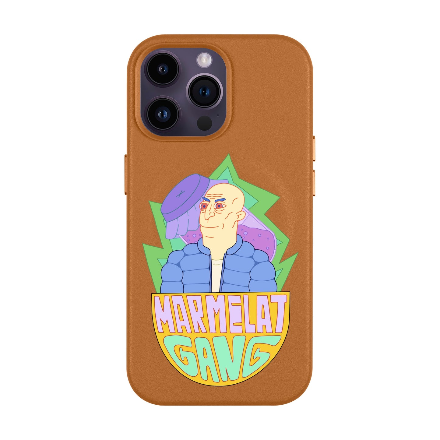 MARMELAT GANG-iPhone 14 Pro Max Leather Kılıf MagSafe Özellikli
