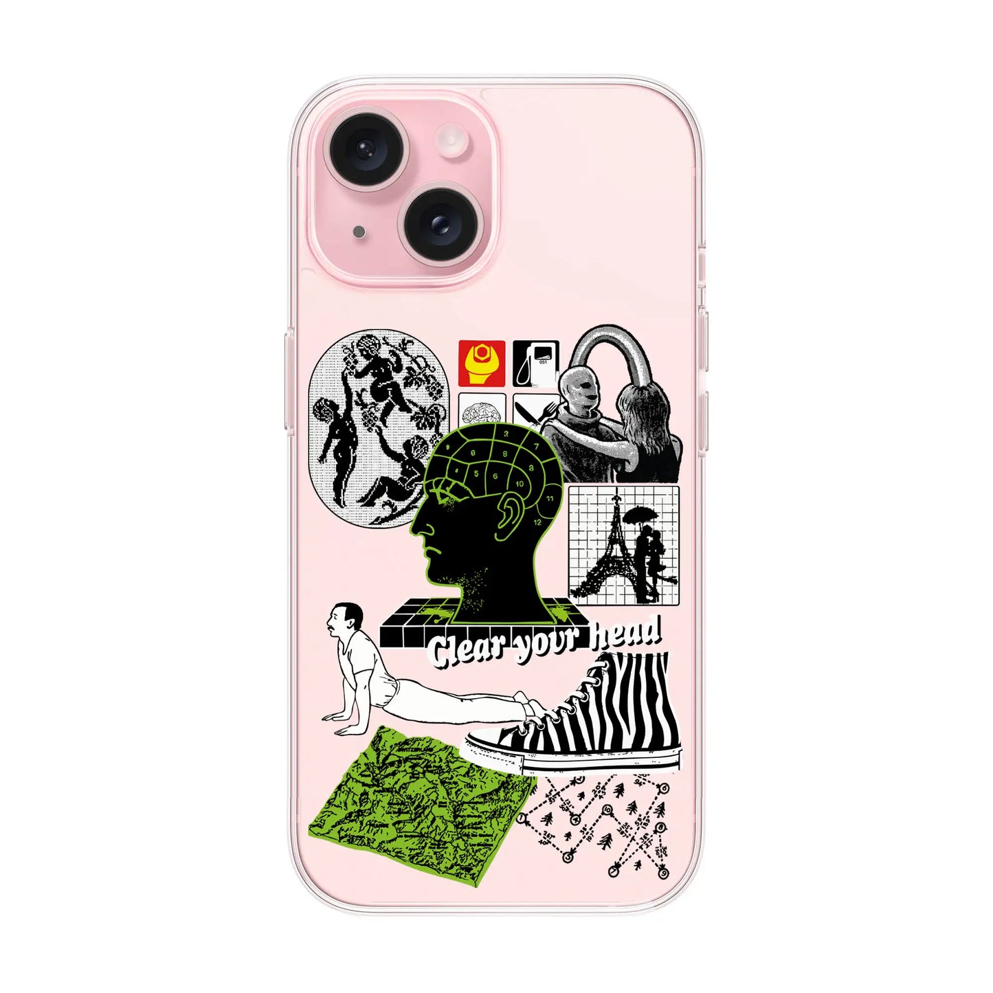 CLEAR YOUR HEAD-iPhone 15 Solid Kılıf