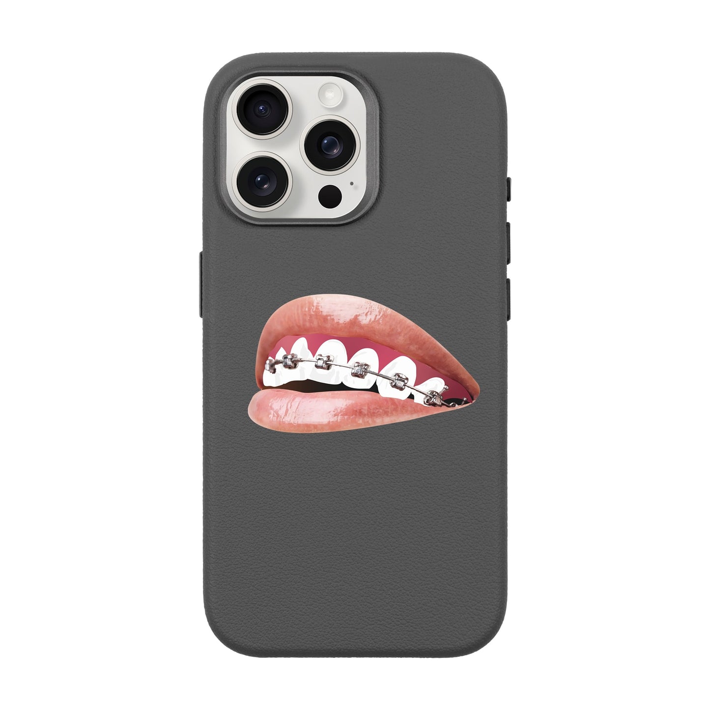 ORTHODONTIST-iPhone 15 Pro Max Leather Premium Kılıf MagSafe Özellikli