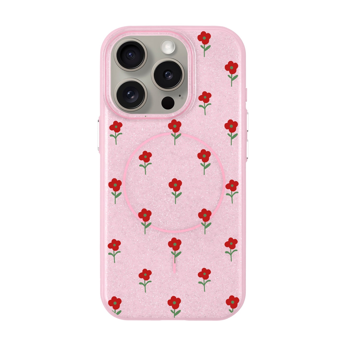 FLOWER POWER-iPhone 15 Pro Radiant Kılıf MagSafe Özellikli