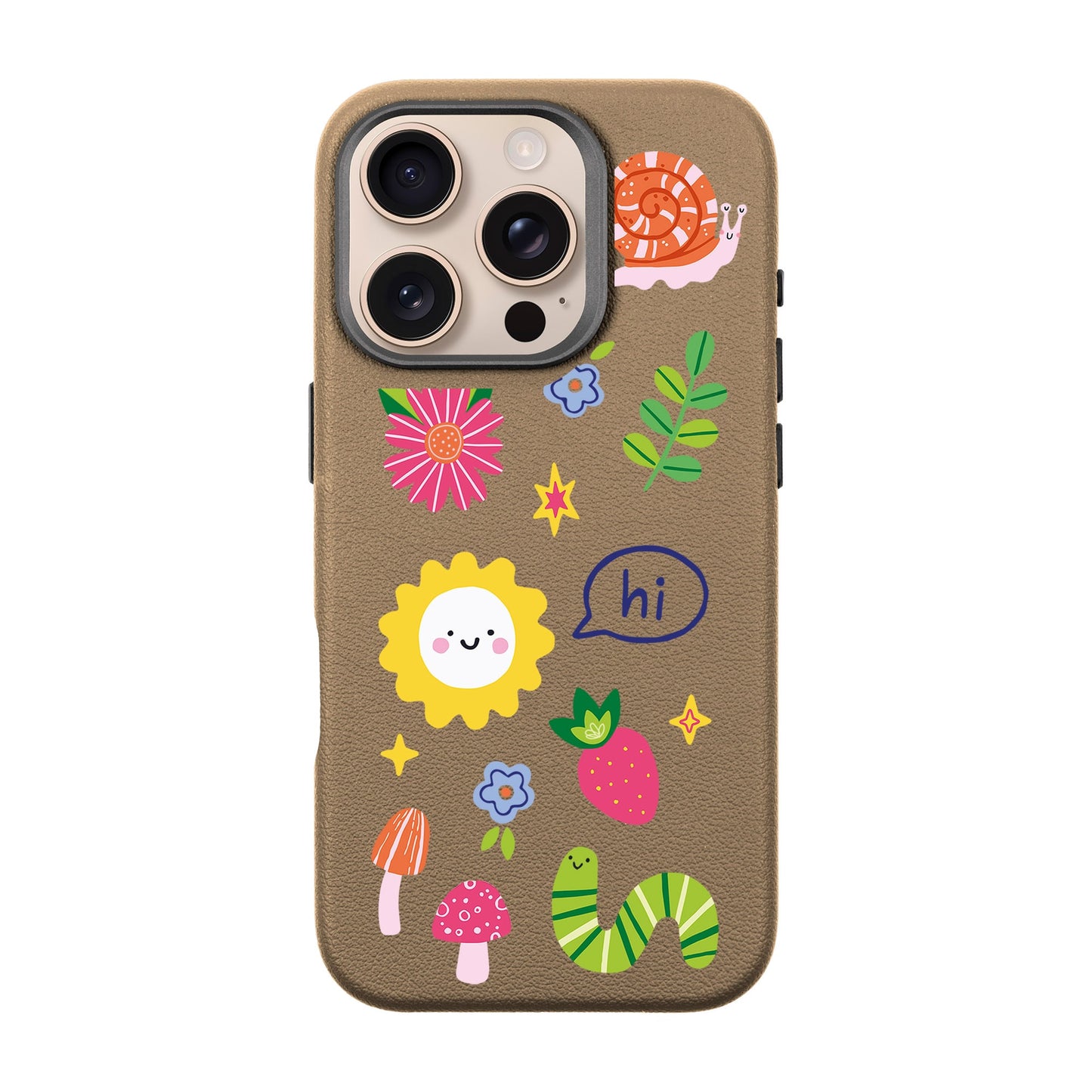 HELLO NATURE-iPhone 16 Pro Leather Premium Kılıf MagSafe Özellikli
