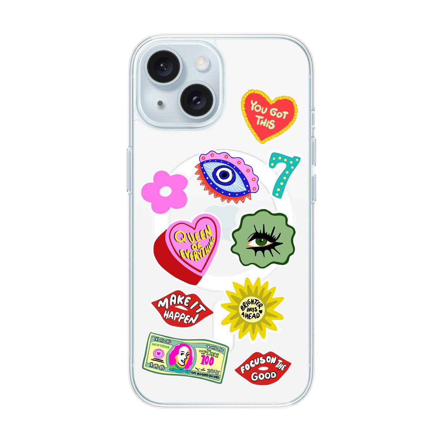 HM STICKERS-iPhone 15 Solid Kılıf MagSafe Özellikli