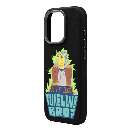 PURE LOVE-Leather Premium Kılıf MagSafe Özellikli - iPhone 16