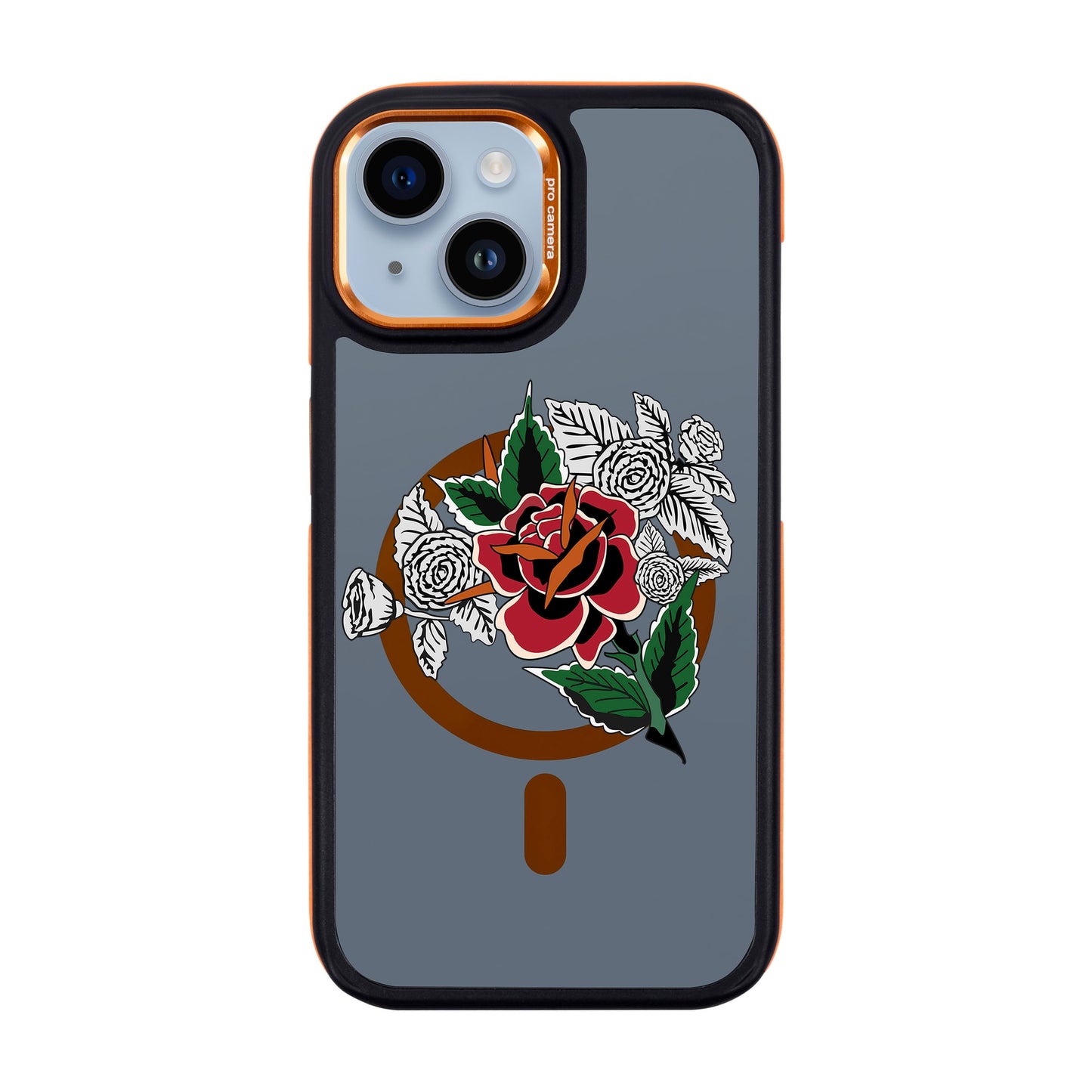 DRY ROSE-iPhone 14 Dark Kılıf MagSafe Özellikli