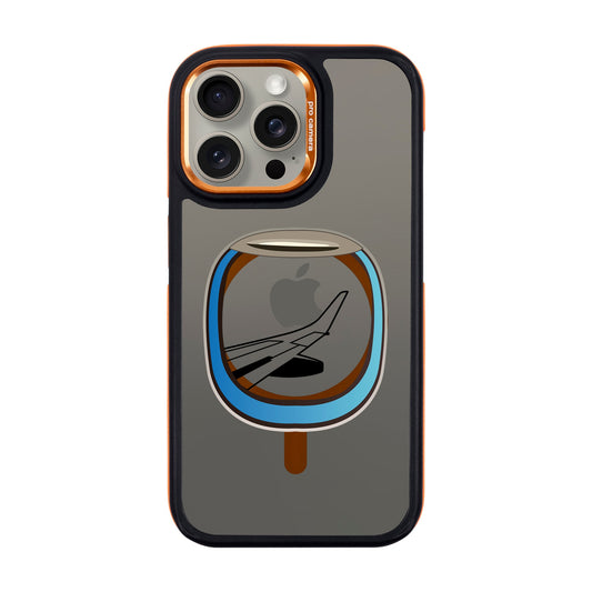 AIRCRAFT WINDOW-Dark Kılıf MagSafe Özellikli - iPhone 15 Pro Max