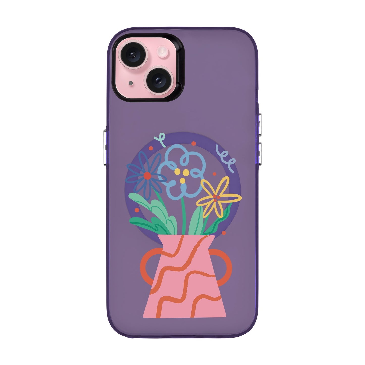 PINK VASE-iPhone 15 Plus Hold Kılıf MagSafe Özellikli