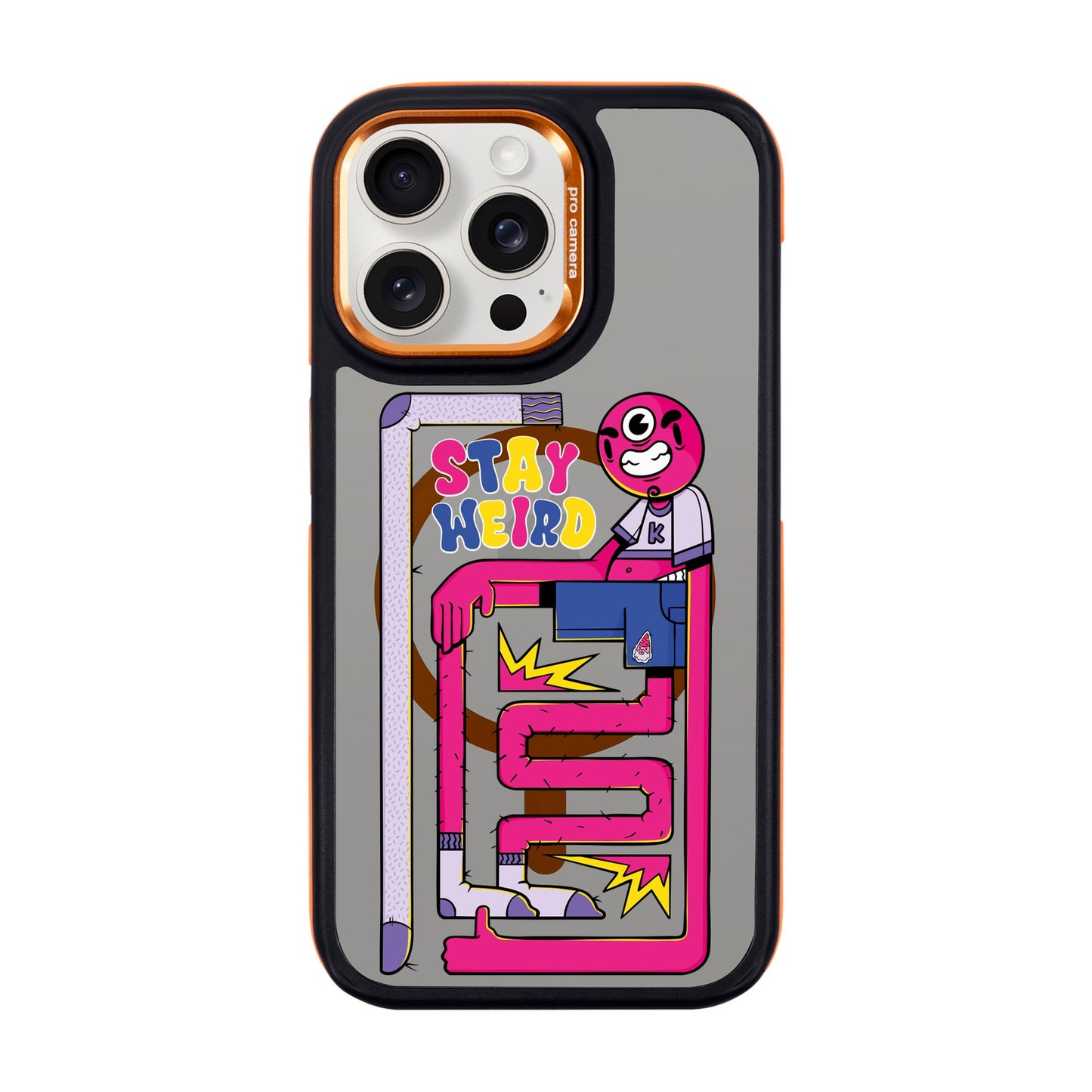 OG TOOTHY-iPhone 15 Pro Max Dark Kılıf MagSafe Özellikli
