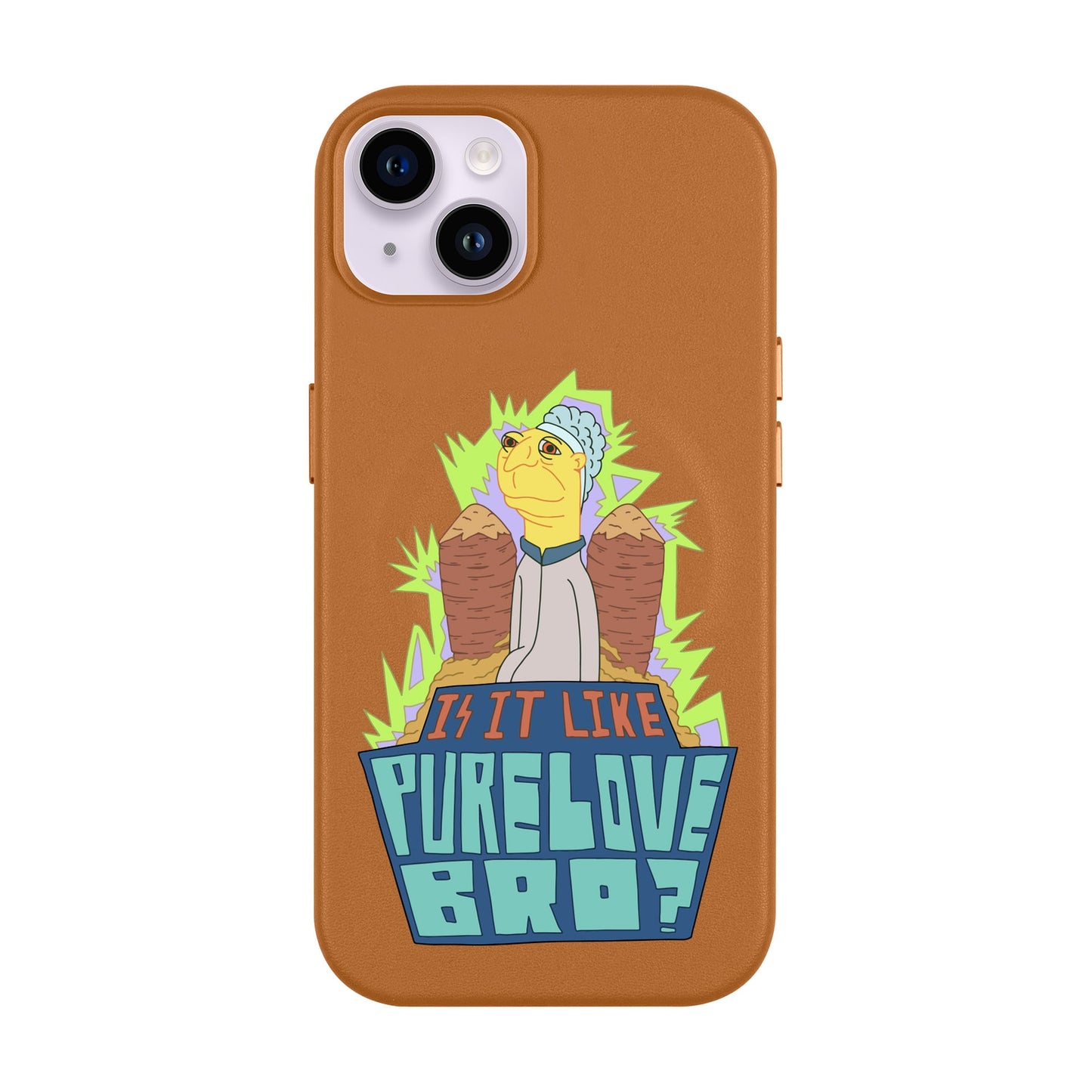 PURE LOVE-iPhone 14 Plus Leather Kılıf MagSafe Özellikli